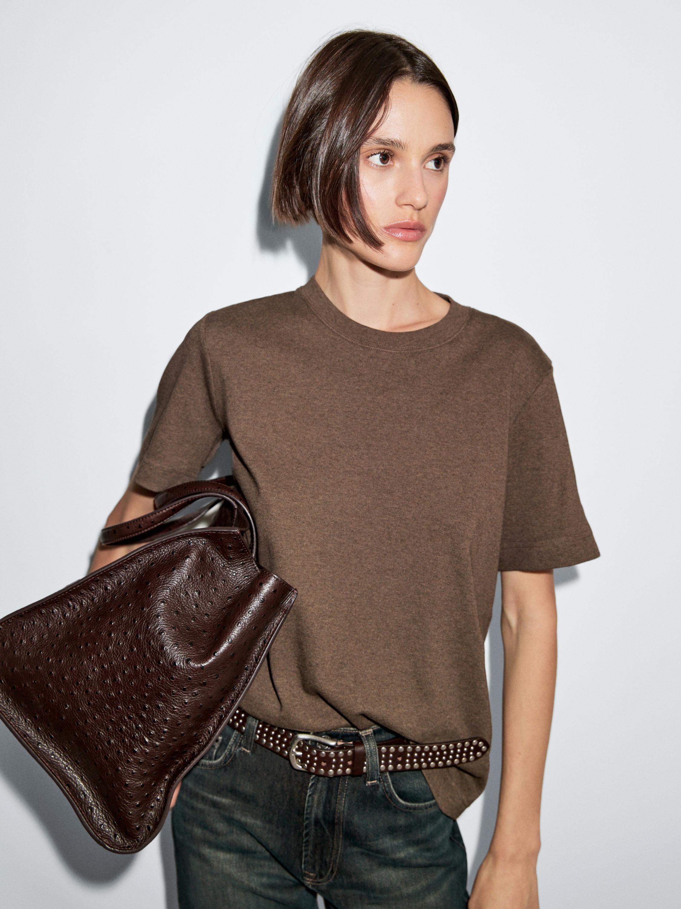 100% cotton interlock crew neck T-shirt