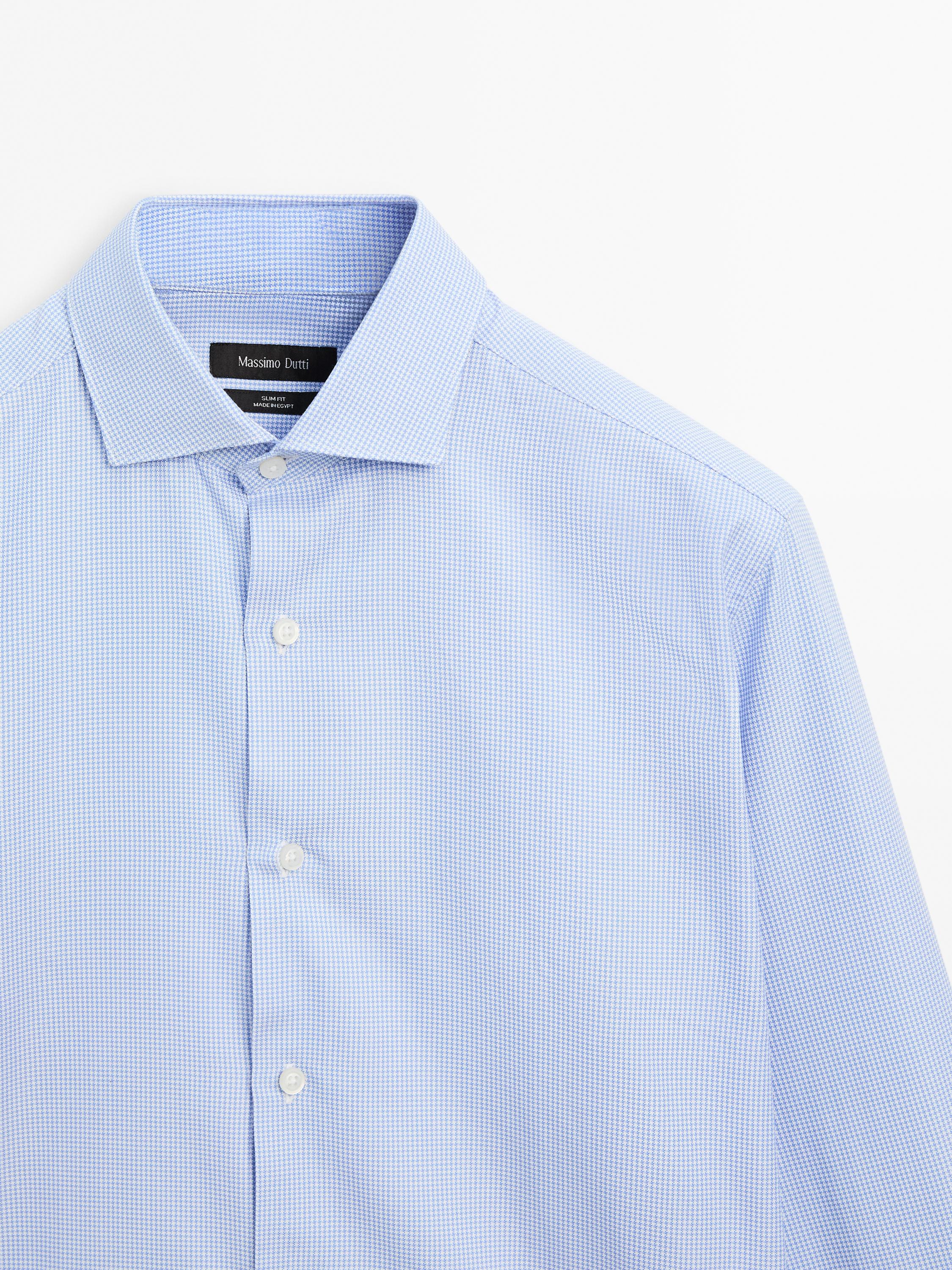 Slim fit 100% cotton shirt