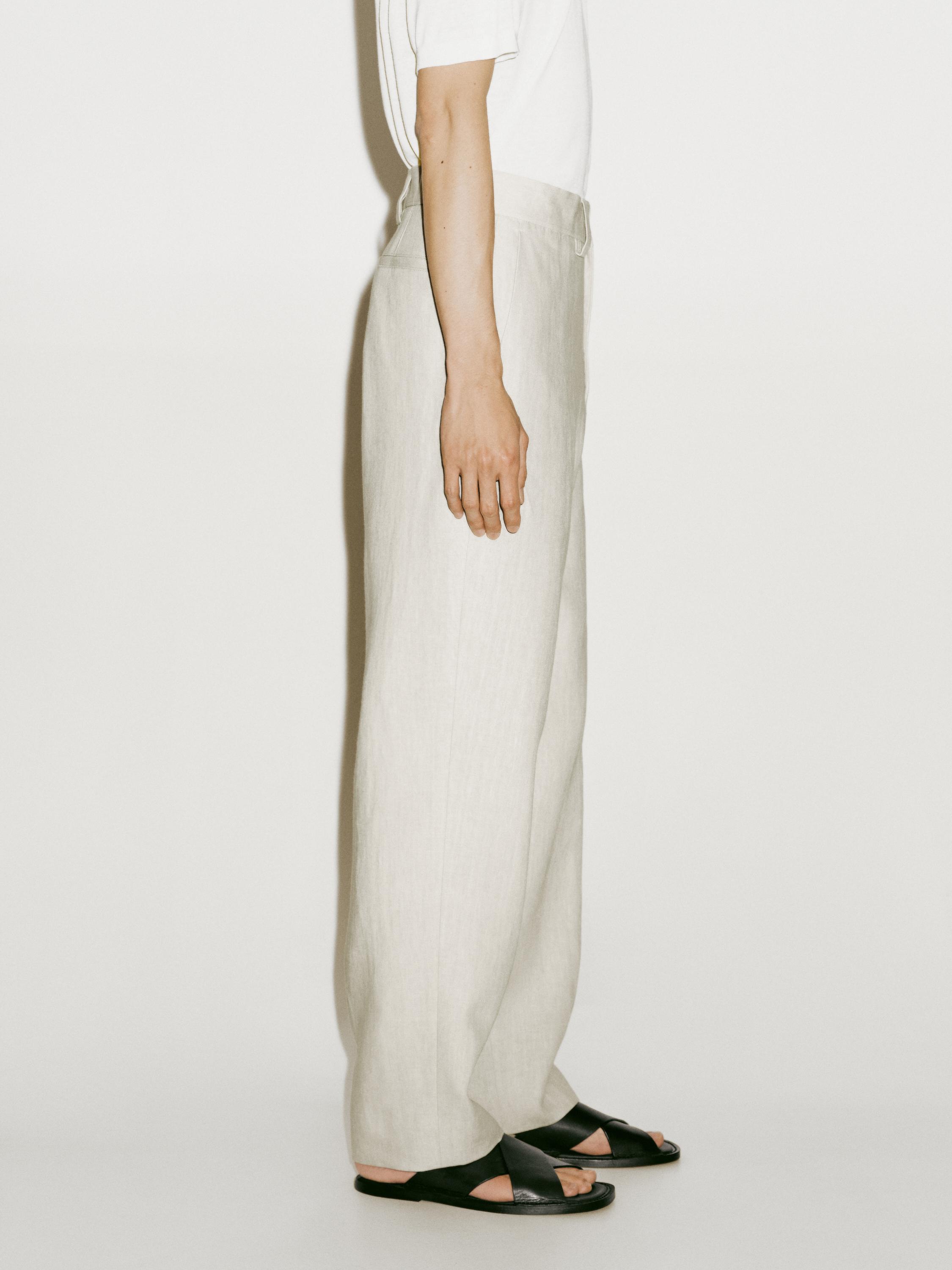 100% linen suit trousers - Limited Edition