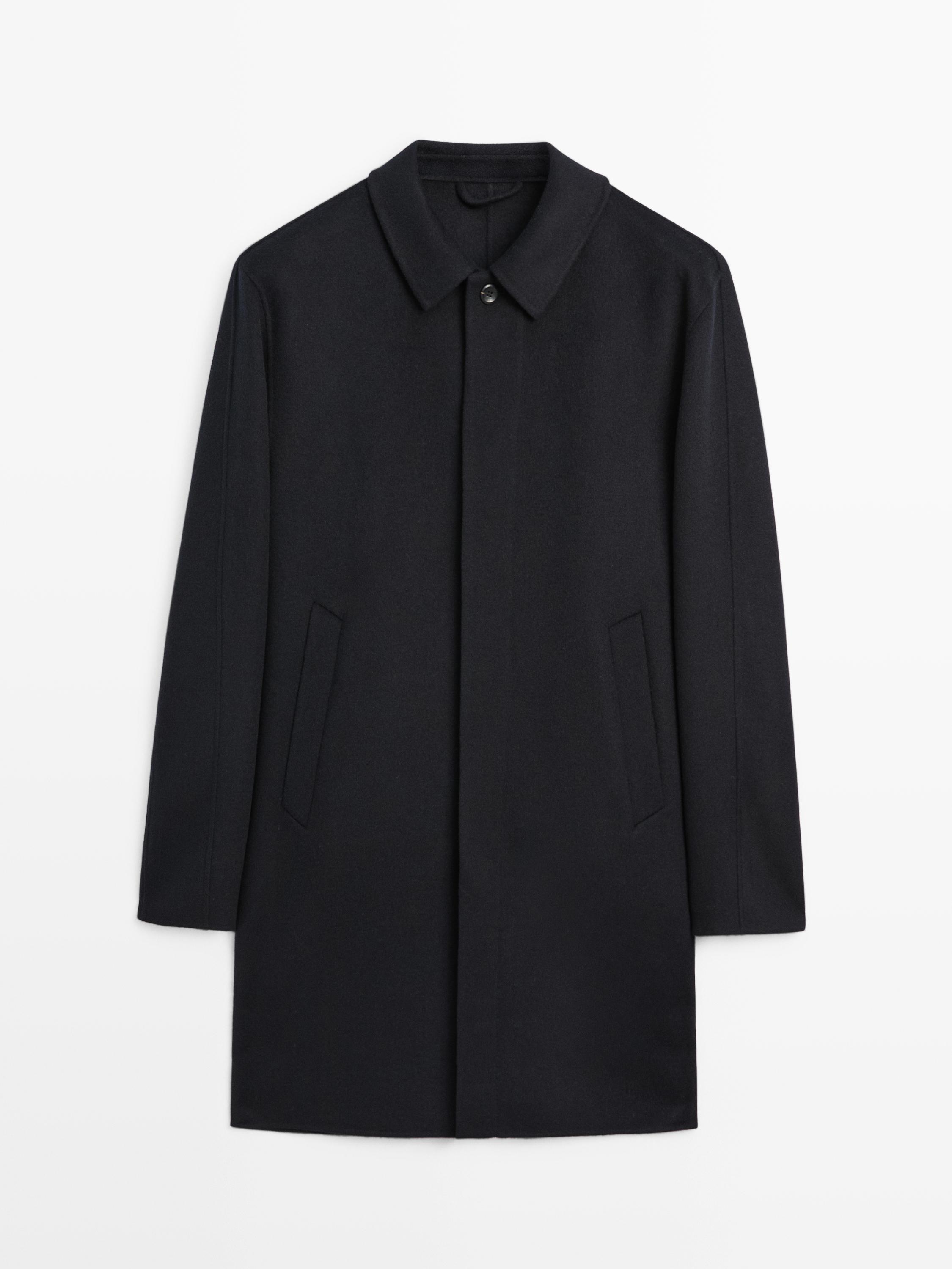Short wool blend coat