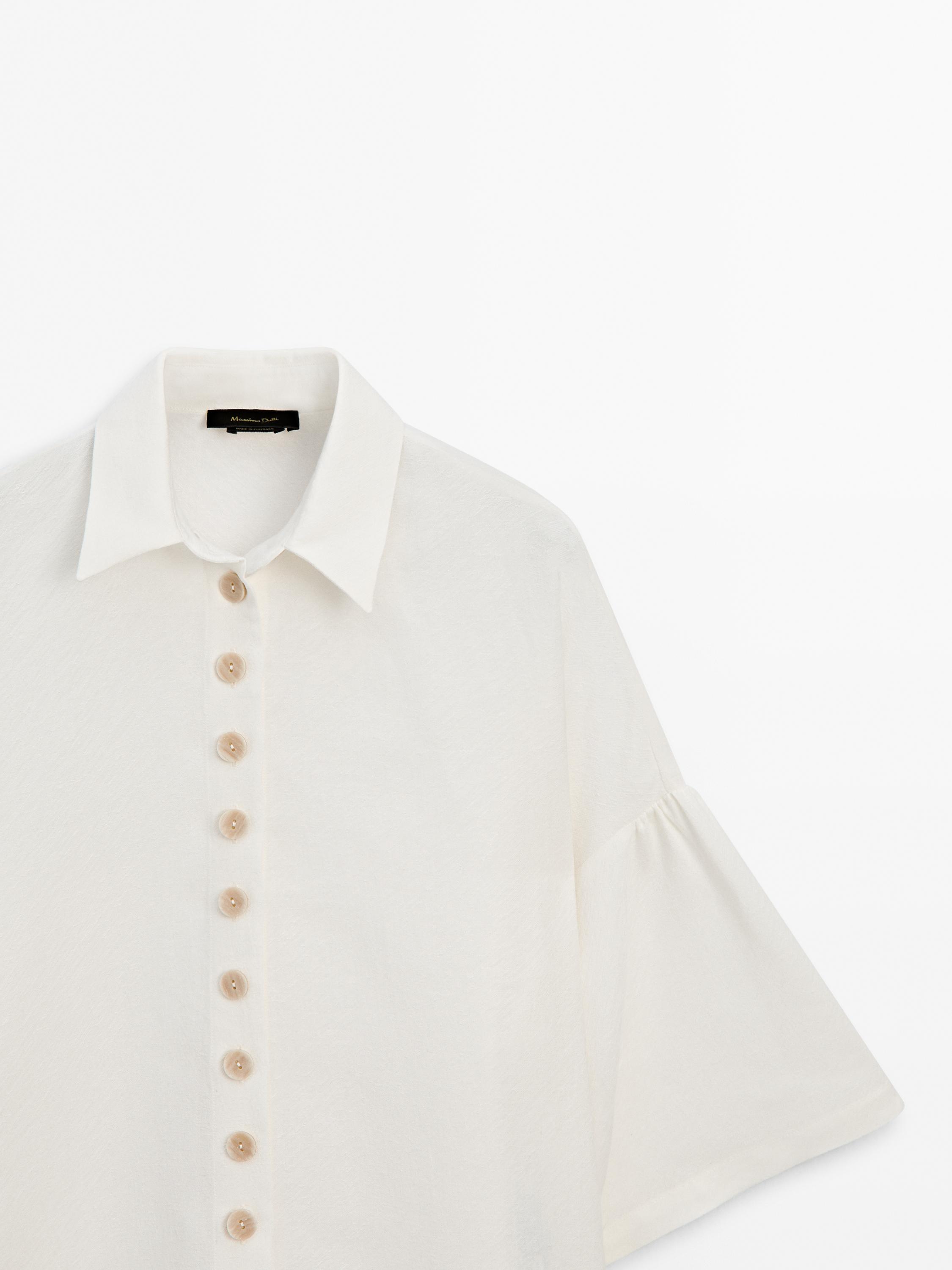 Chemise longue avec du lin ensemble