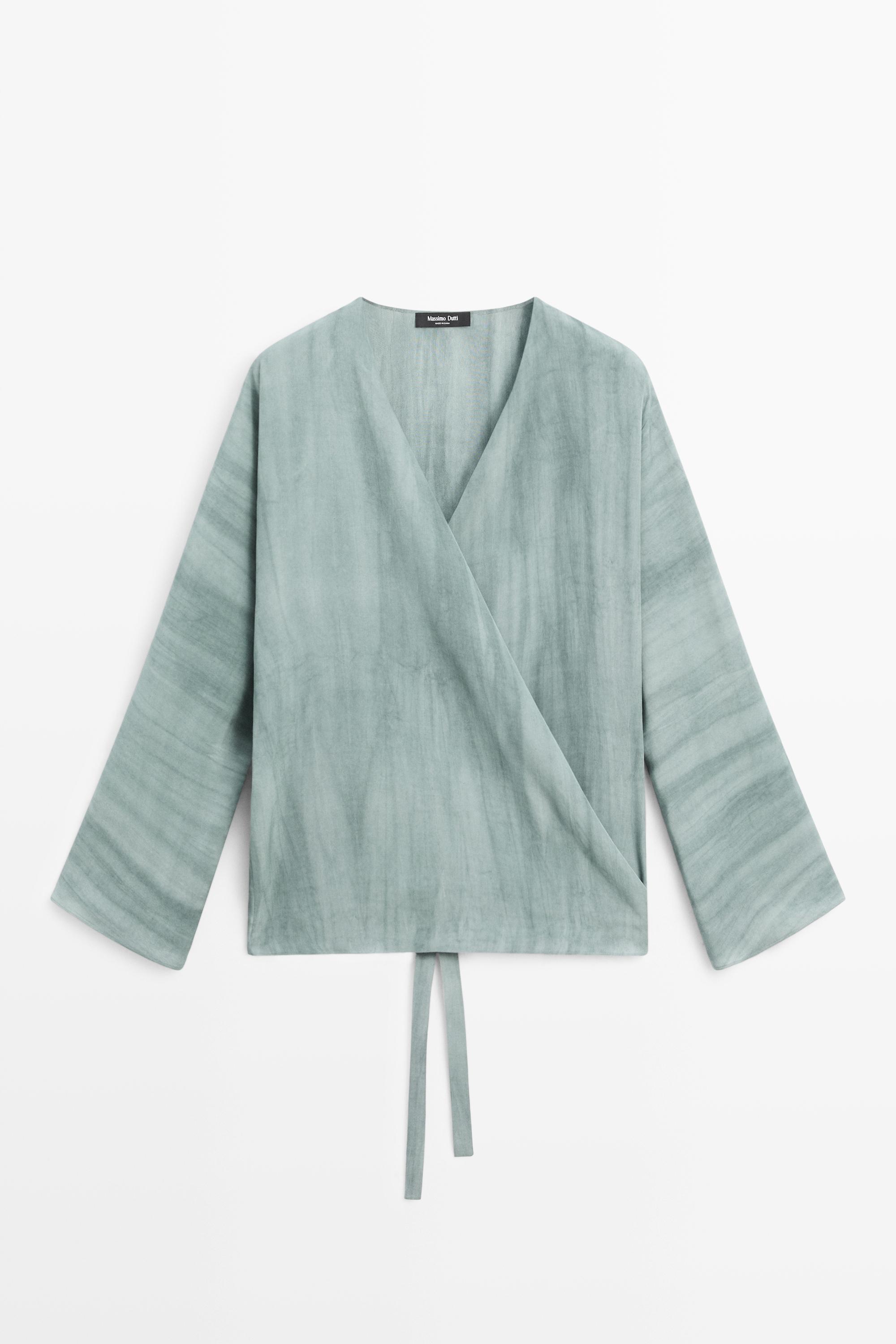 Kimono avec détail de nœud
