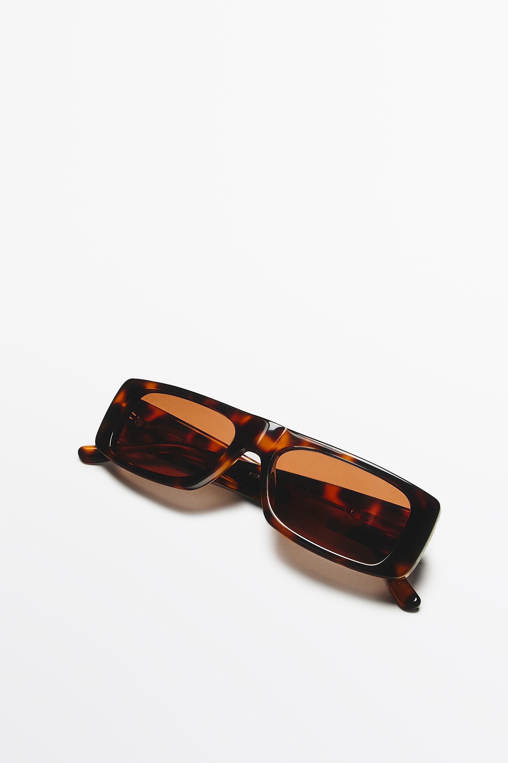 Rectangular sunglasses — BROWN