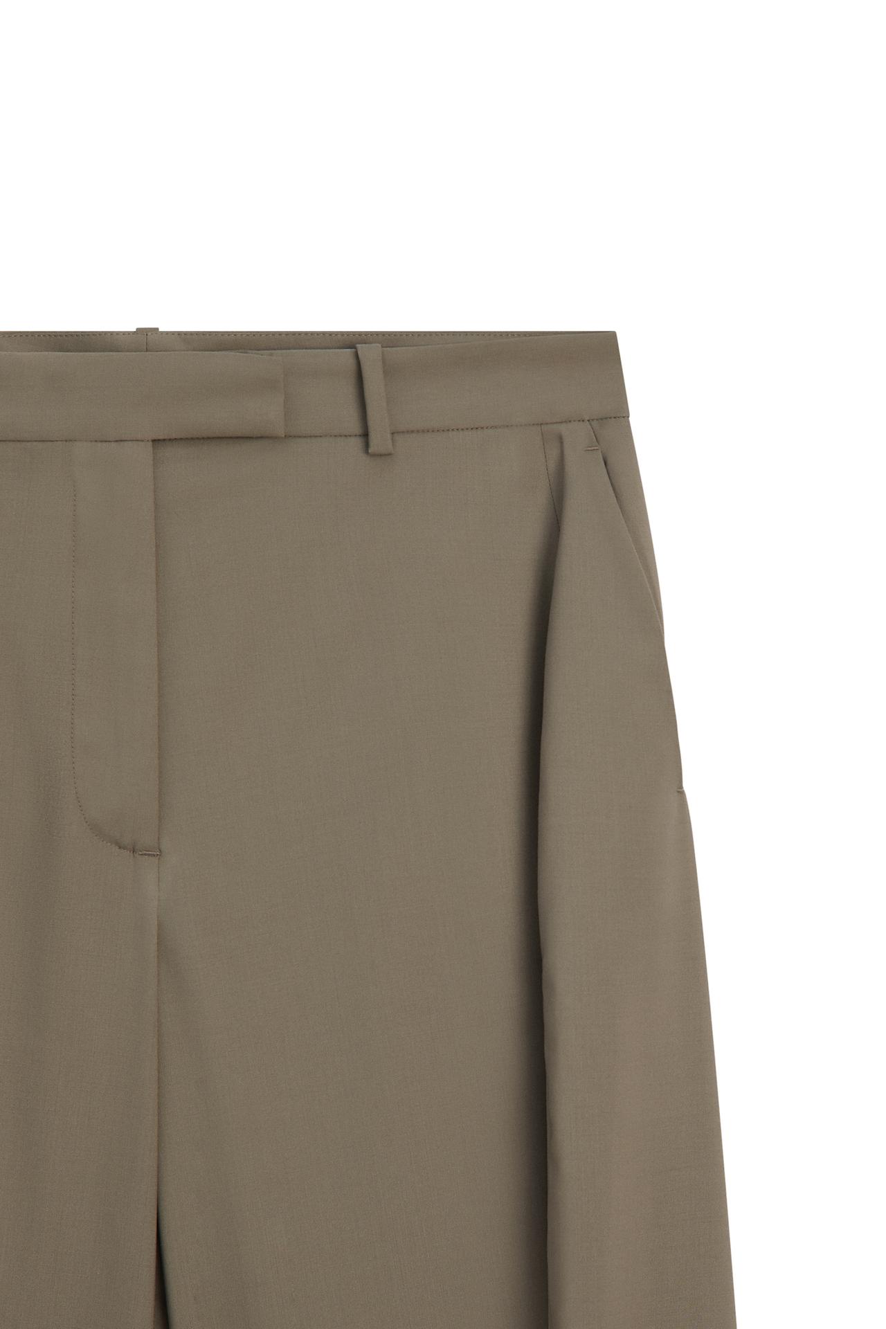 Wide-leg side seam pants - LIMITED EDITION — MOLE BROWN