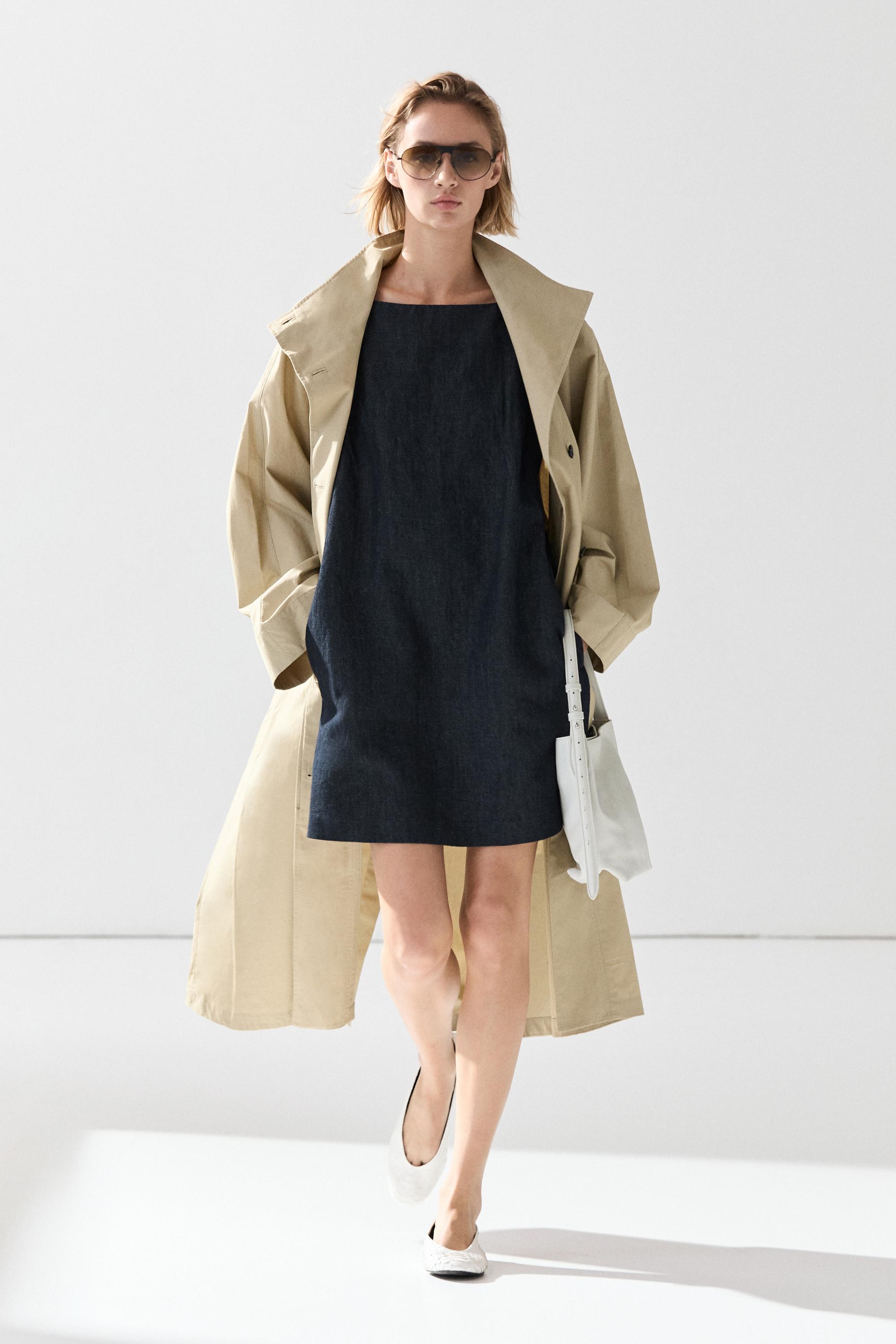 Denim mini dress — DARK BLUE