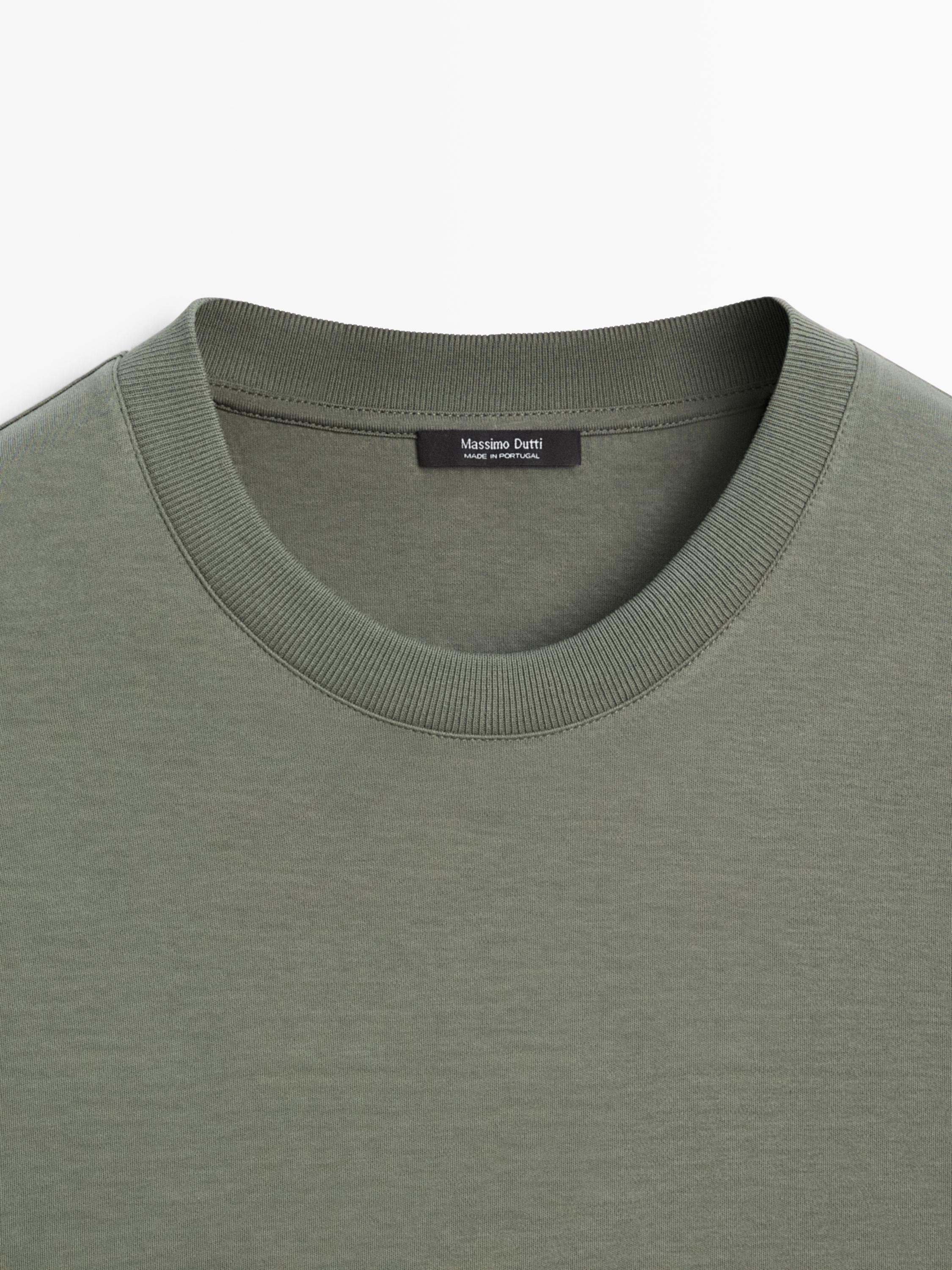 100% cotton short sleeve T-shirt — MOSS GREEN