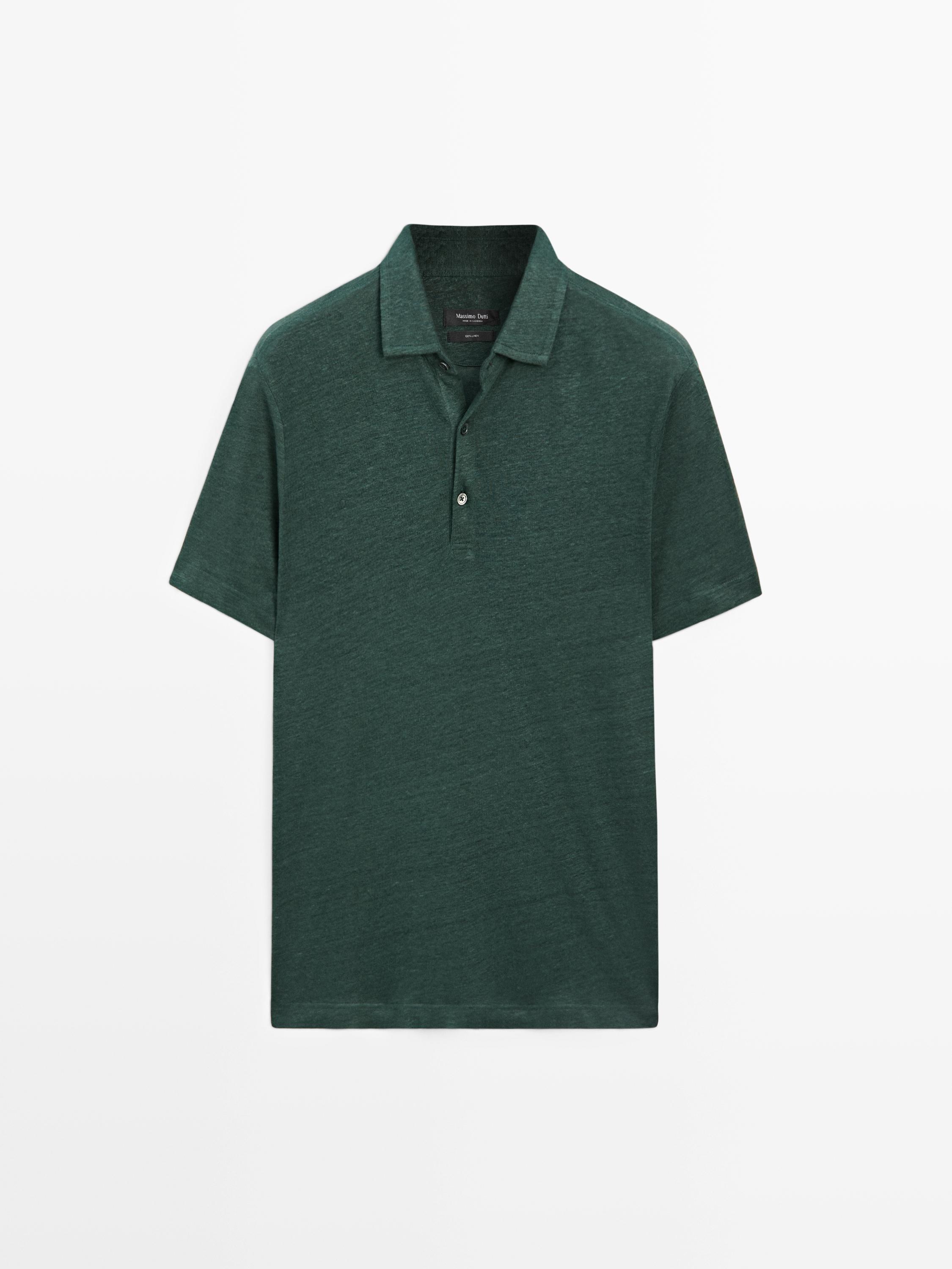 Polo manga corta 100% lino