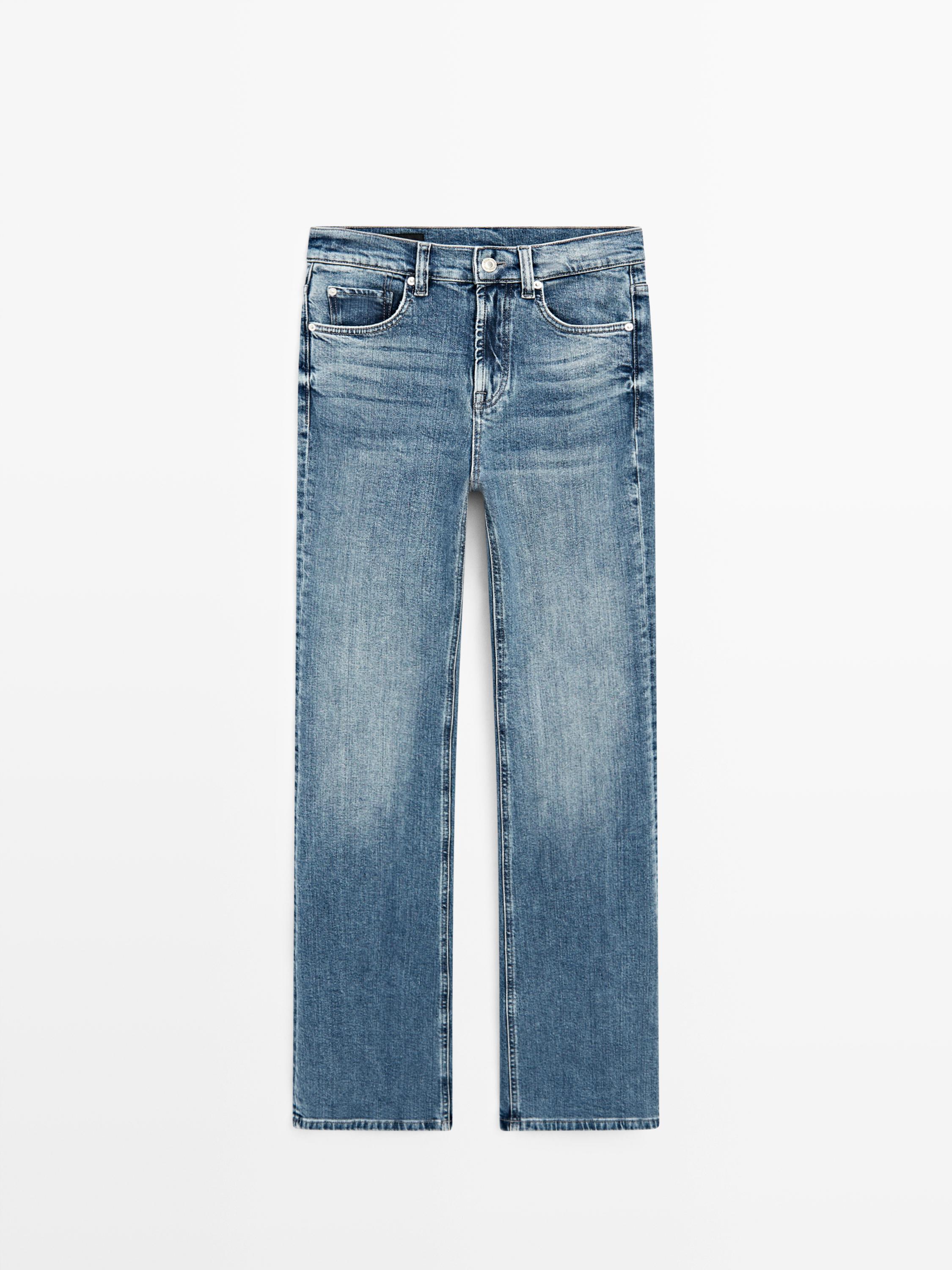 Skinny flare fit jeans — MEDIUM BLUE