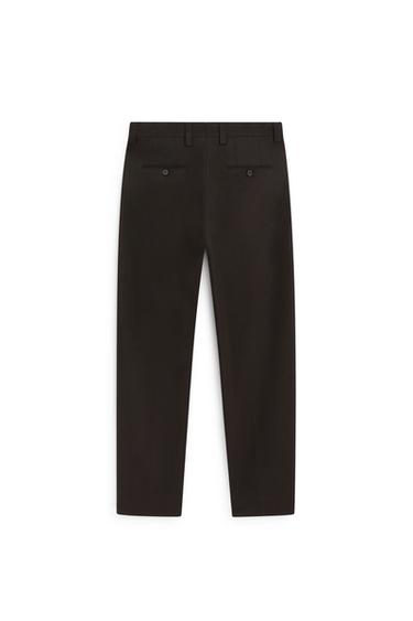 Wool blend darted suit pants - LIMITED EDITION — BROWN 7
