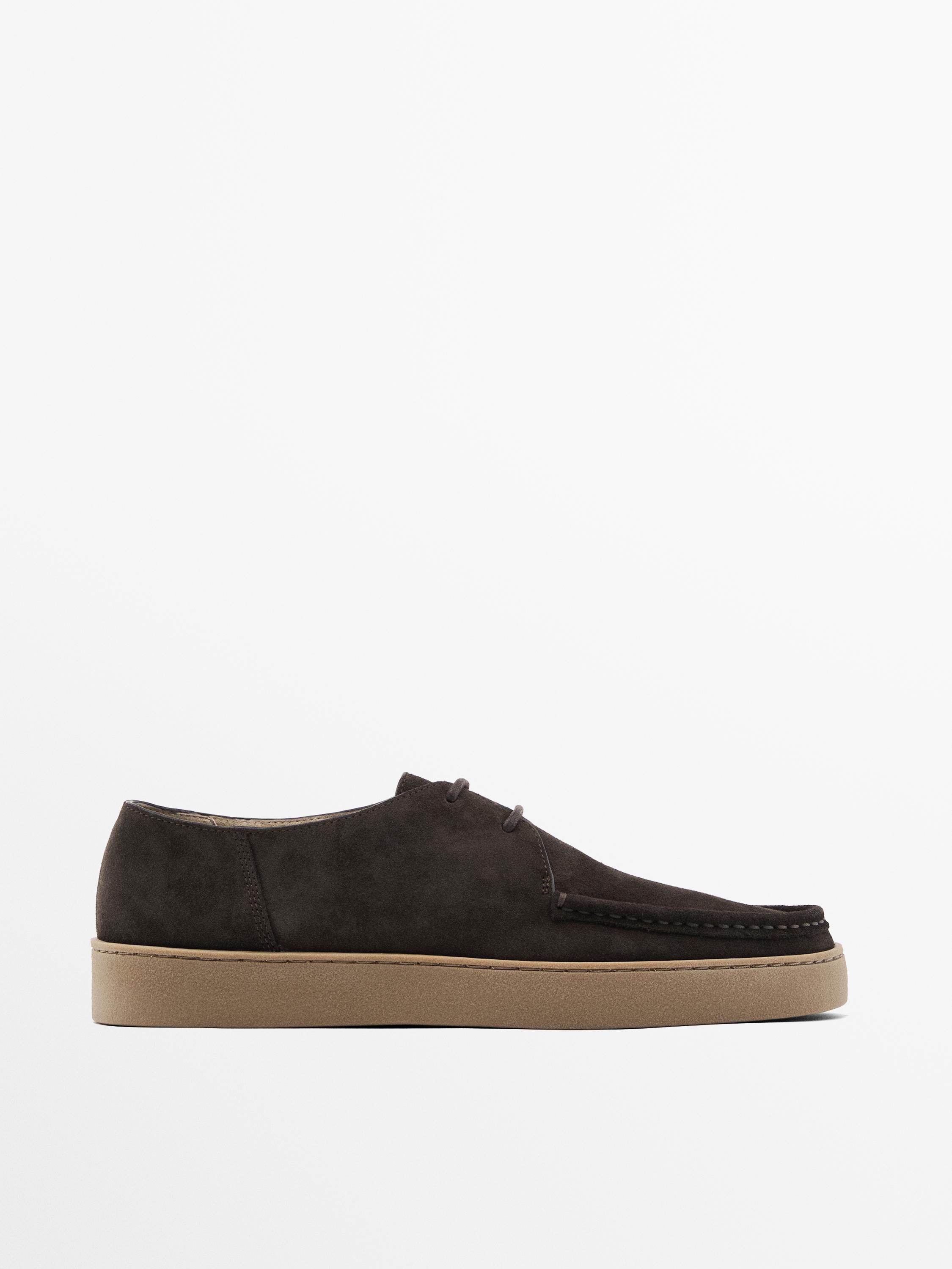 Zapato bordón serraje