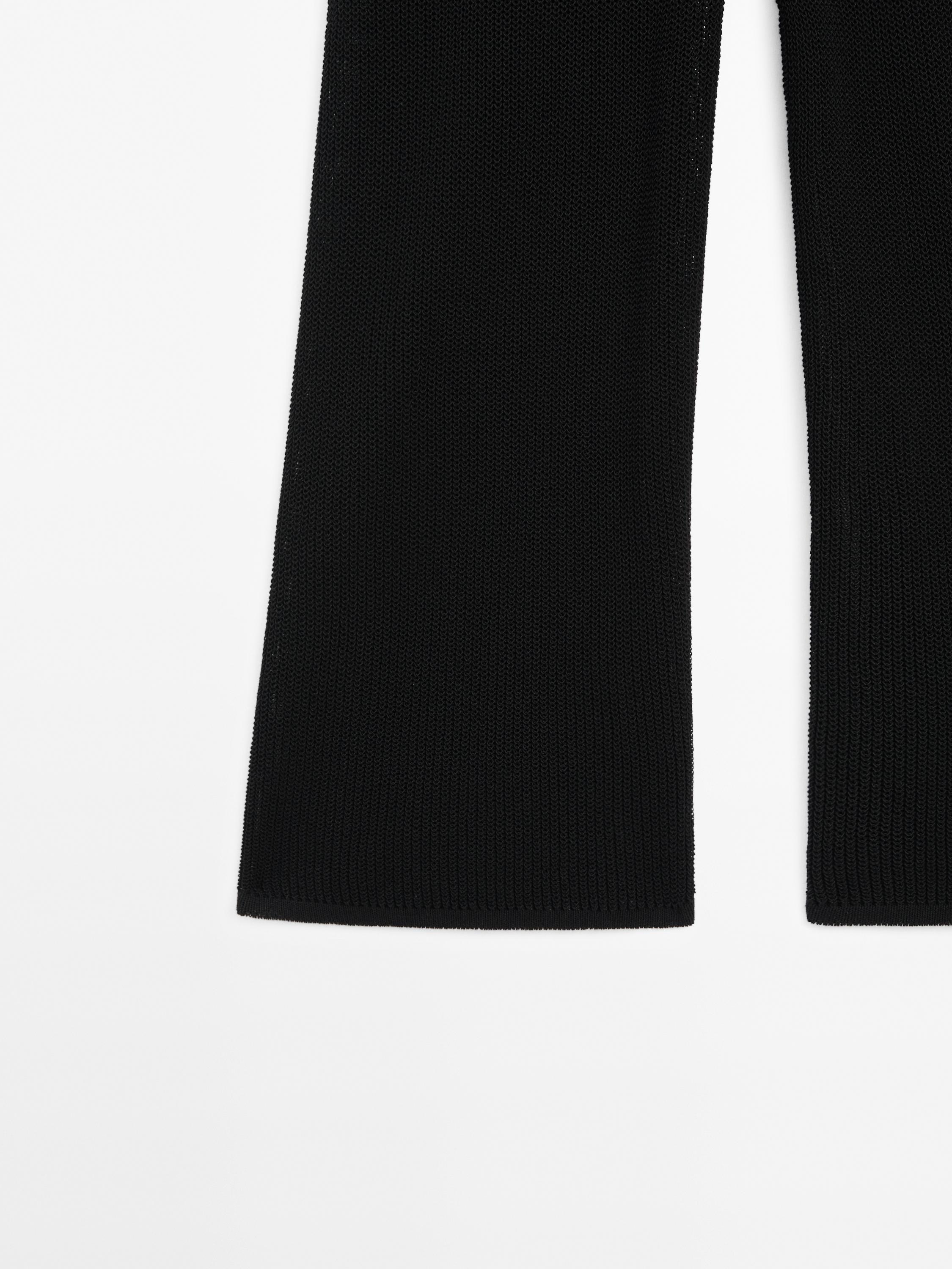 Flowing knit co-ord trousers
