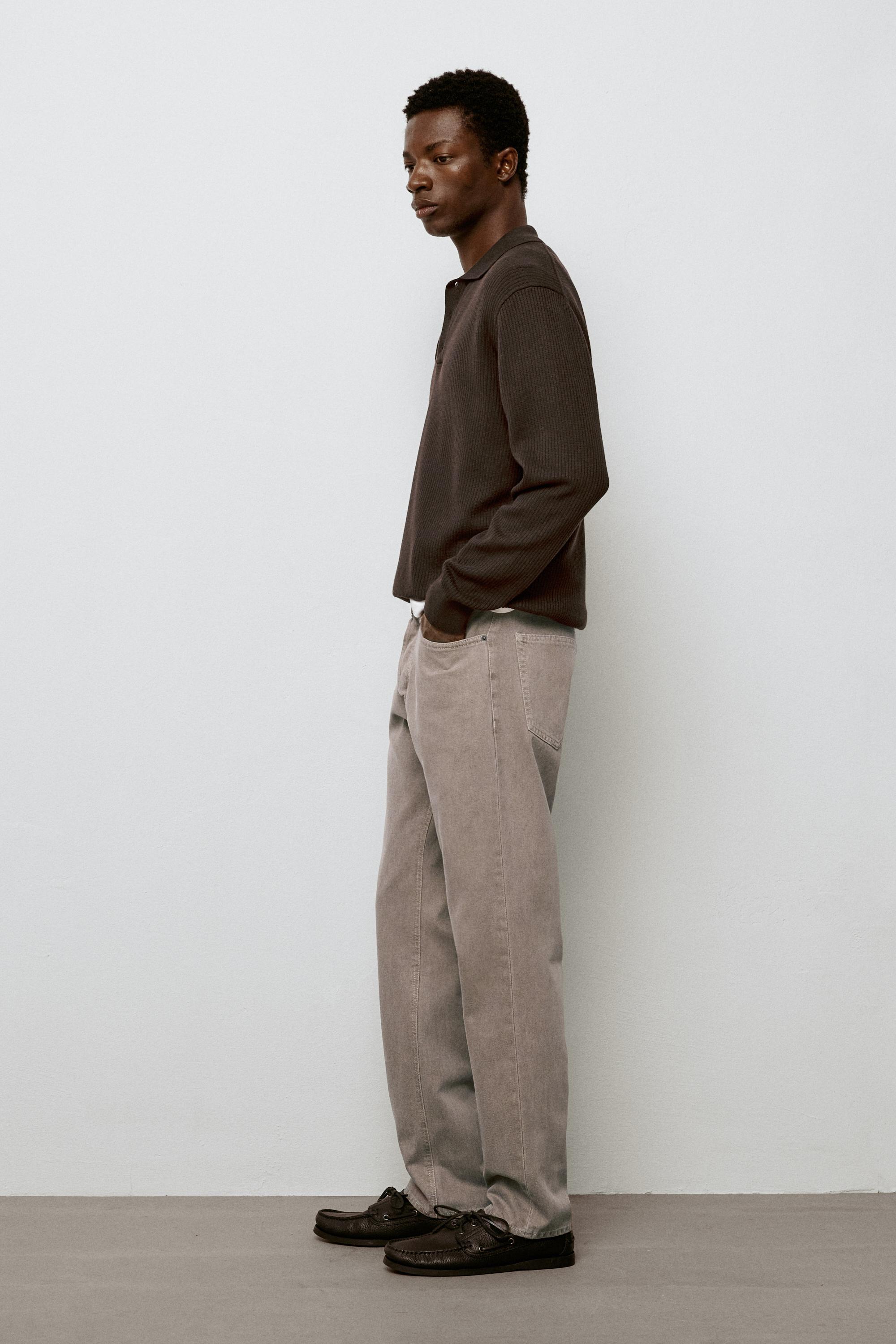 Tapered fit jeans — MINK