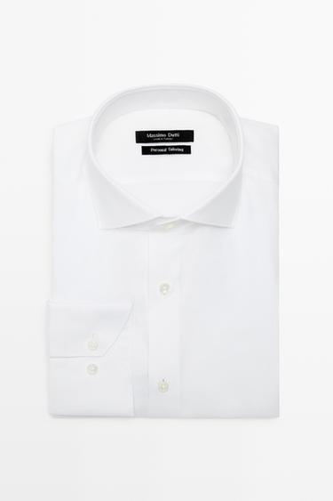 Slim fit 100% cotton shirt — WHITE 9