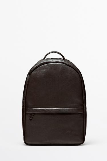 Nappa leather backpack — BROWN 1
