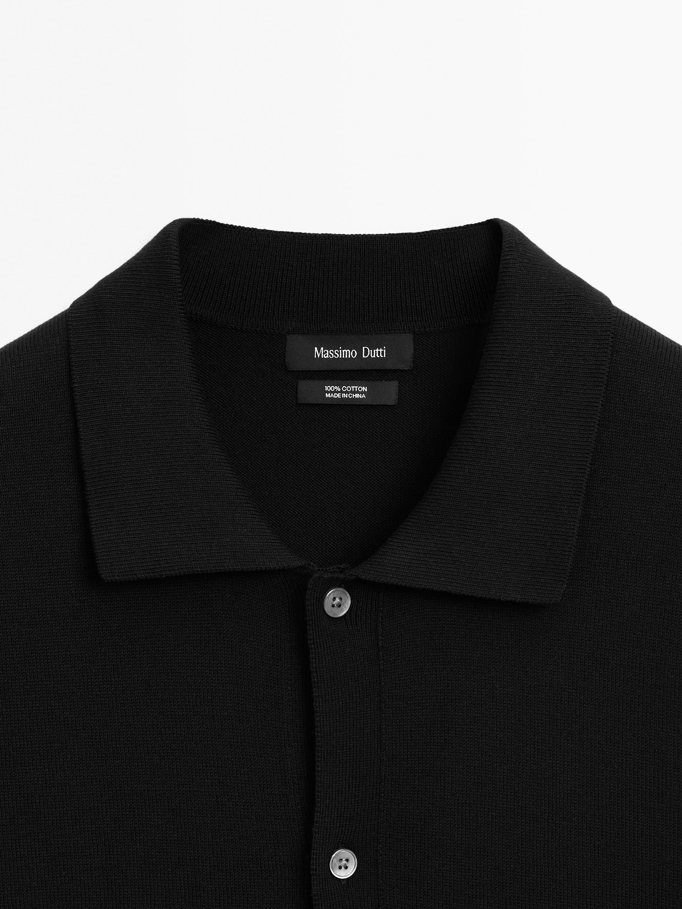 Short sleeve knit cardigan with buttons