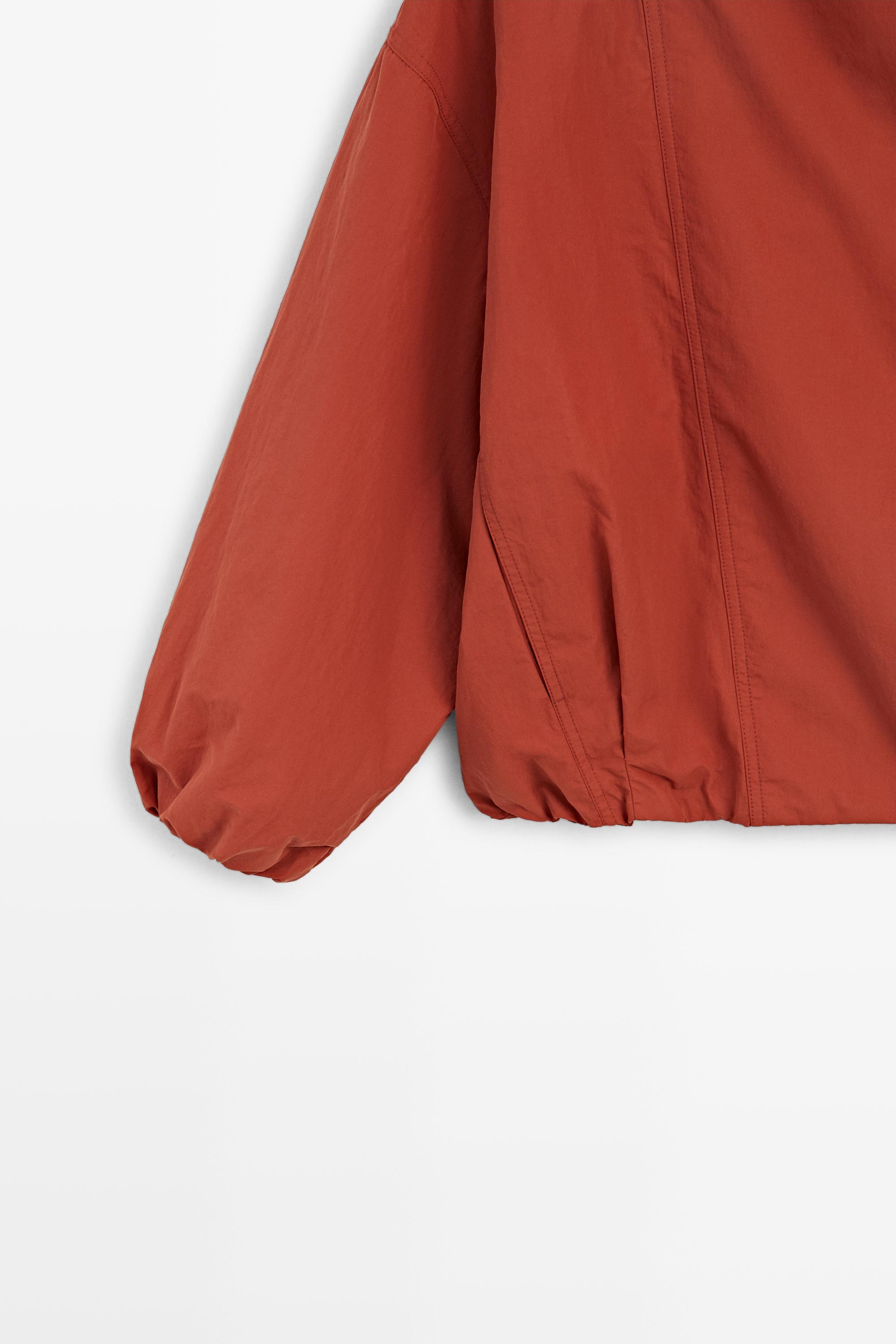 Quilted bomber jacket with side button — PINK