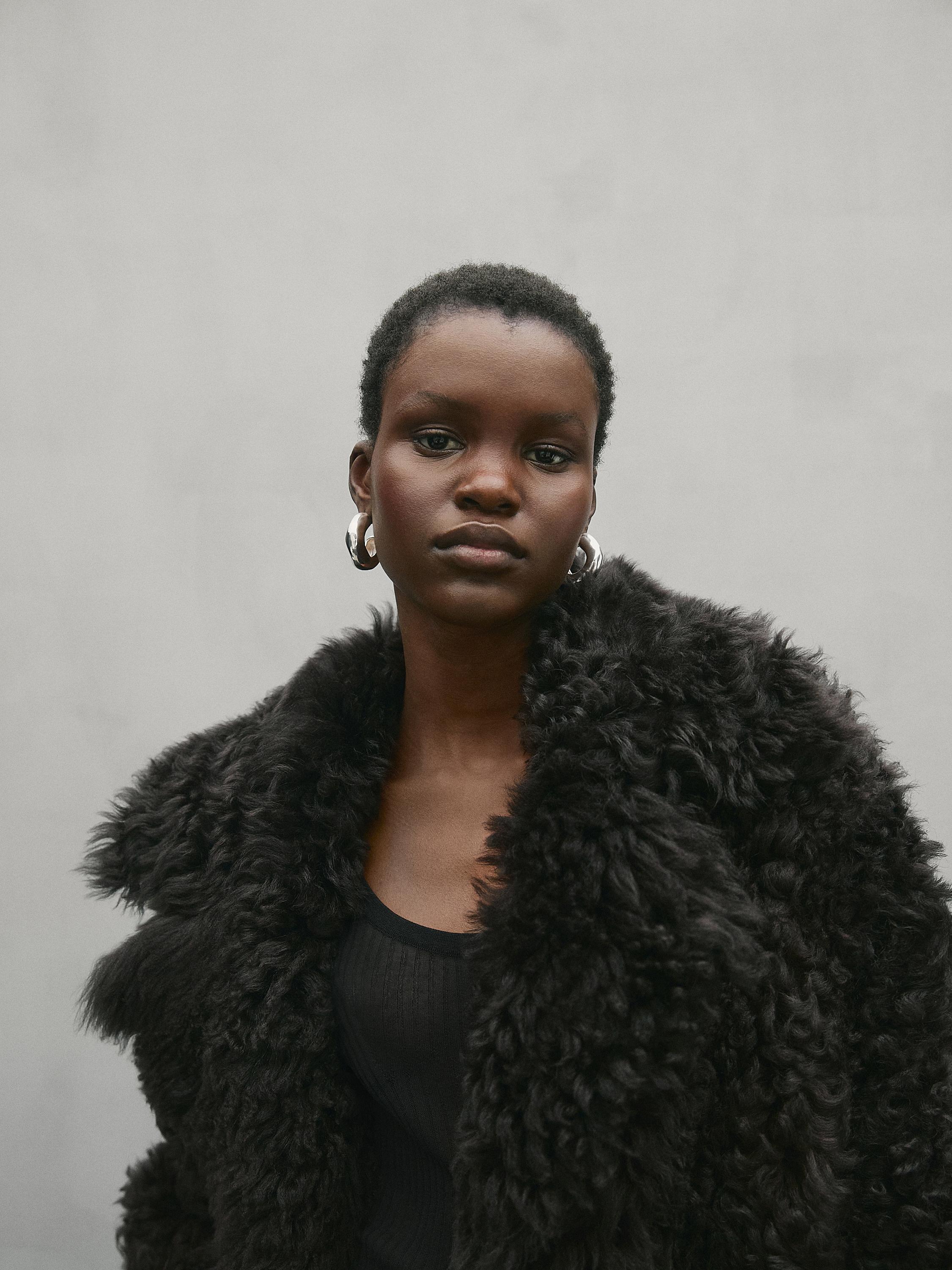 Long leather sheepskin coat - Studio