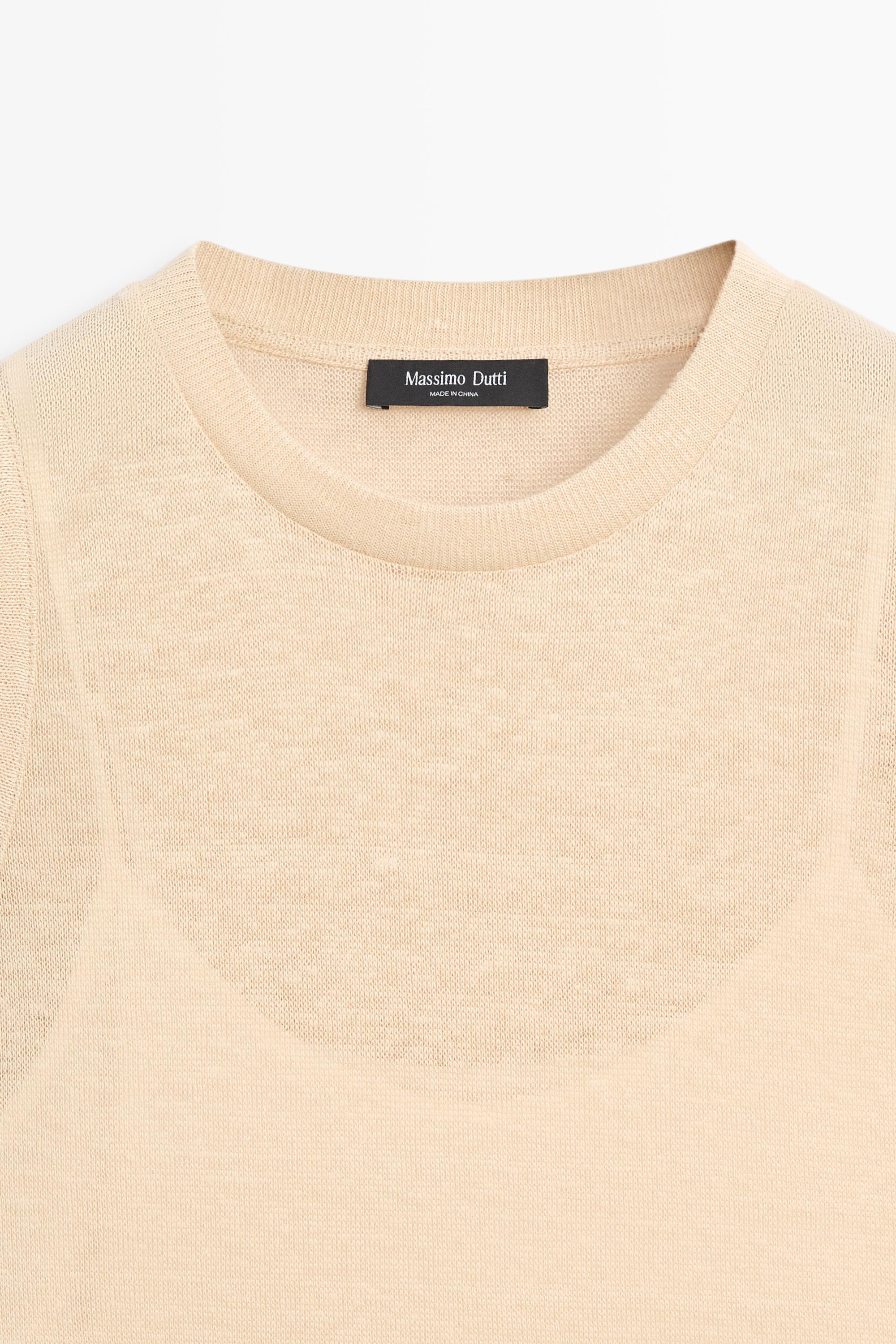 Sleeveless top with lace detail — Washed