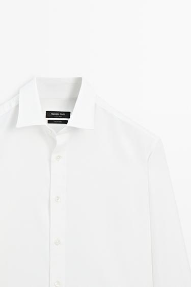 Regular fit 100% cotton Oxford shirt — WHITE 4