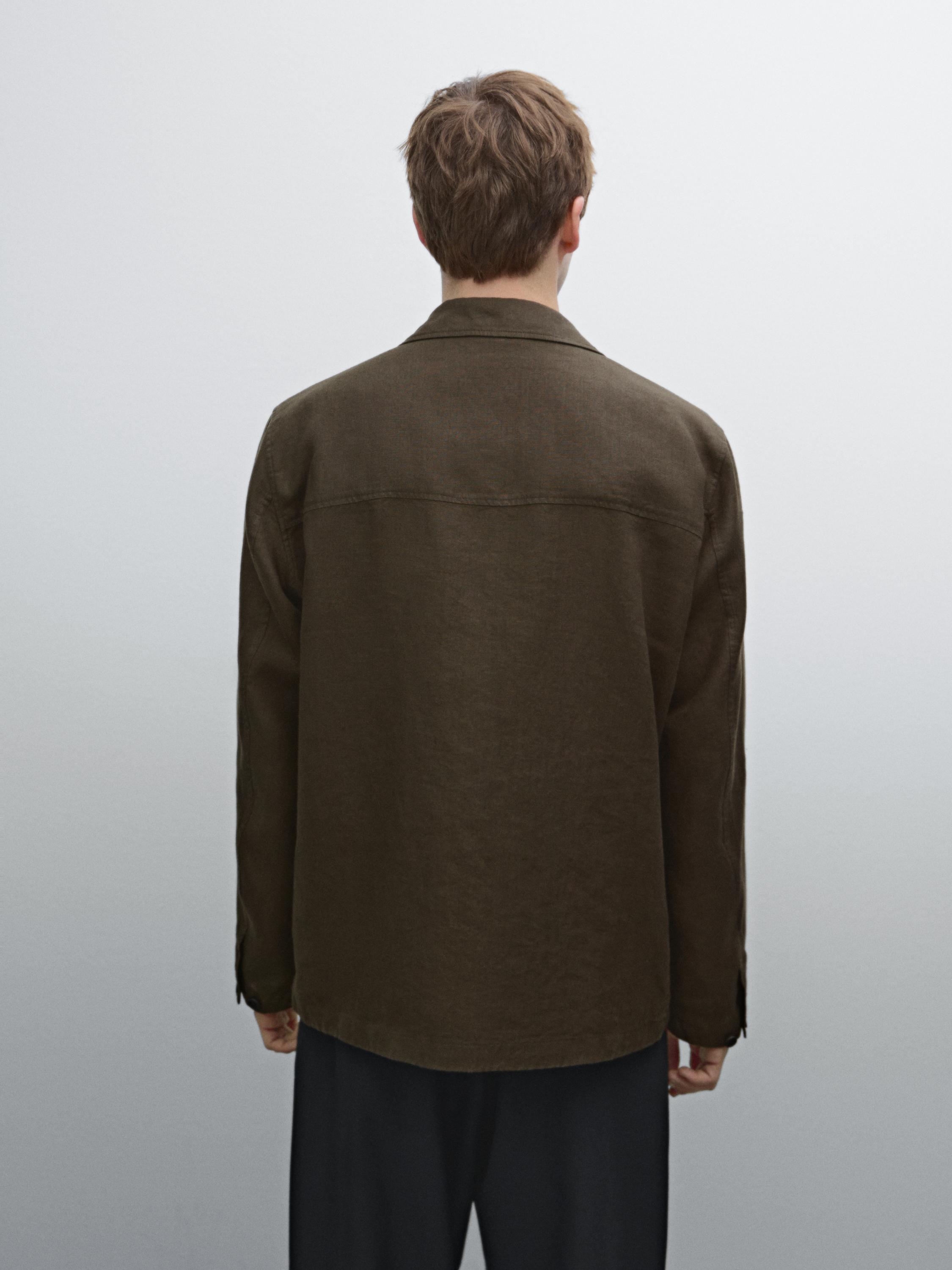 100% linen jacket with pockets