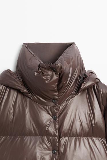 Stand-up collar down jacket — BROWN 9
