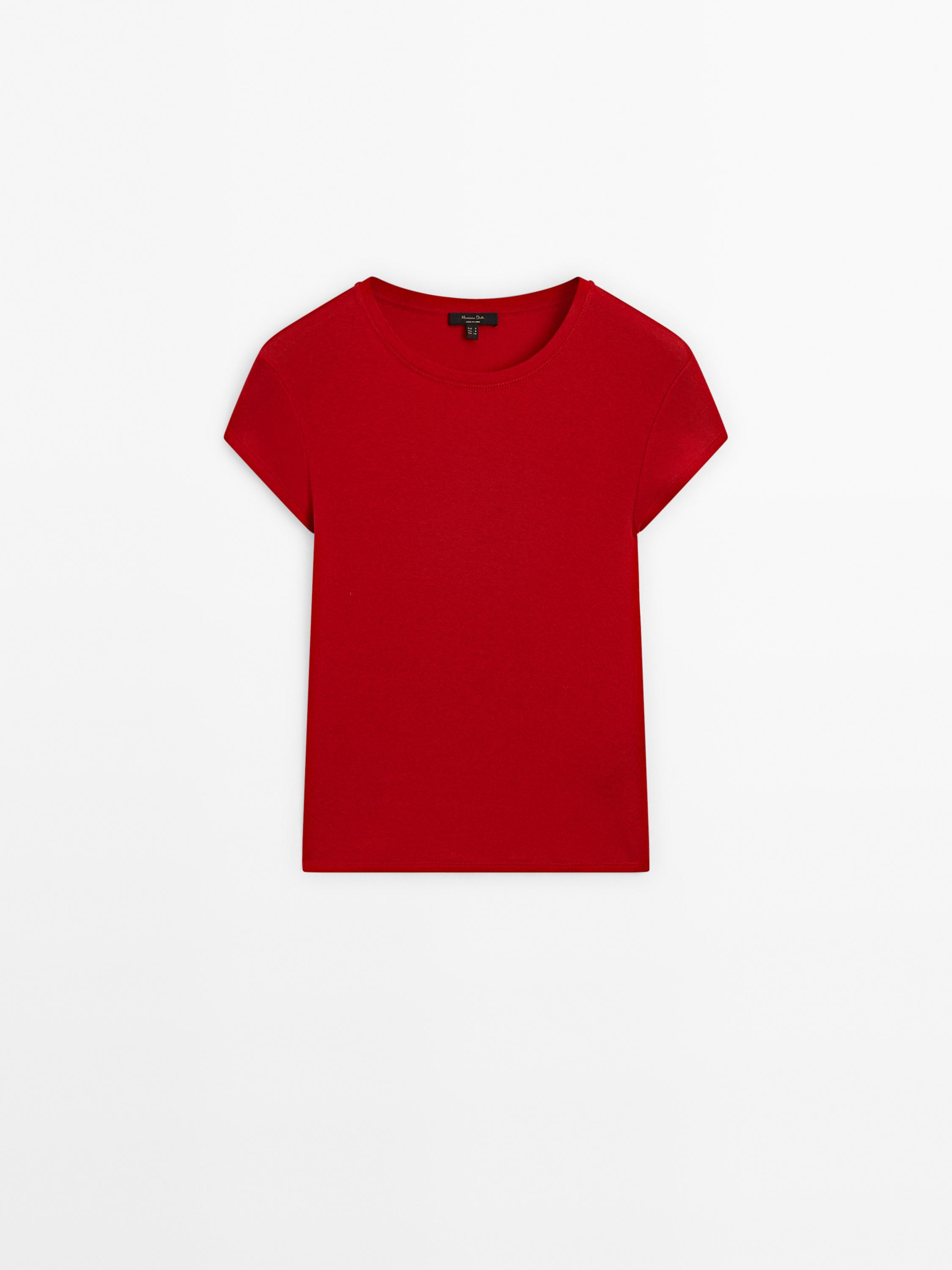 Women's basic T-shirts - Massimo Dutti