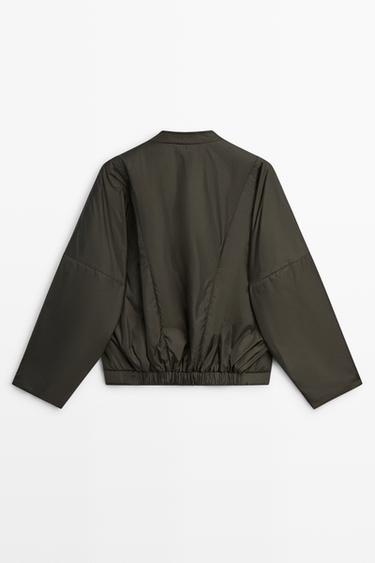 Lightweight quilted bomber jacket — KHAKI 6