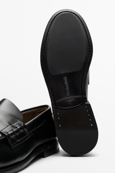 Leather tassel loafer — BLACK 6