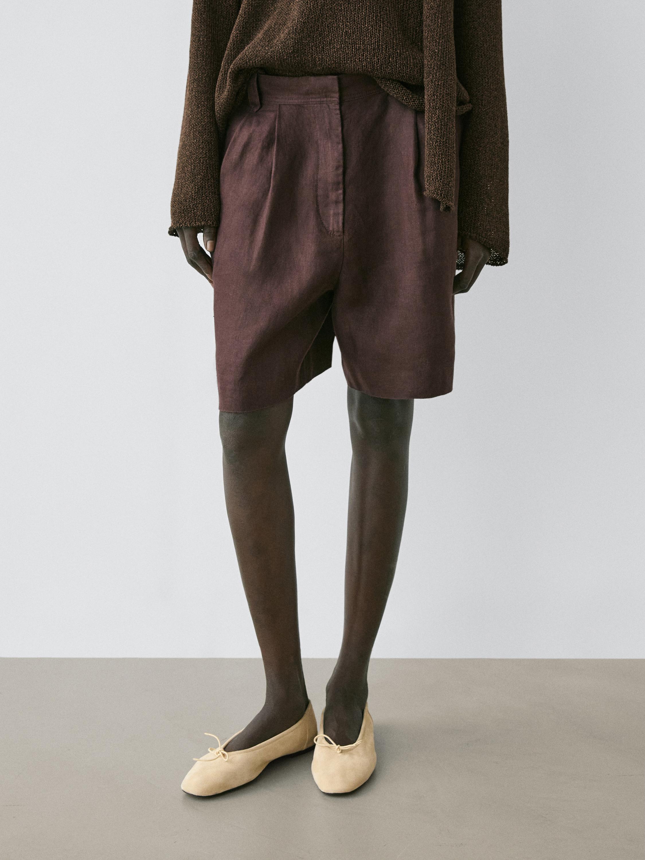 Pantallona të shkurtra 100% lino