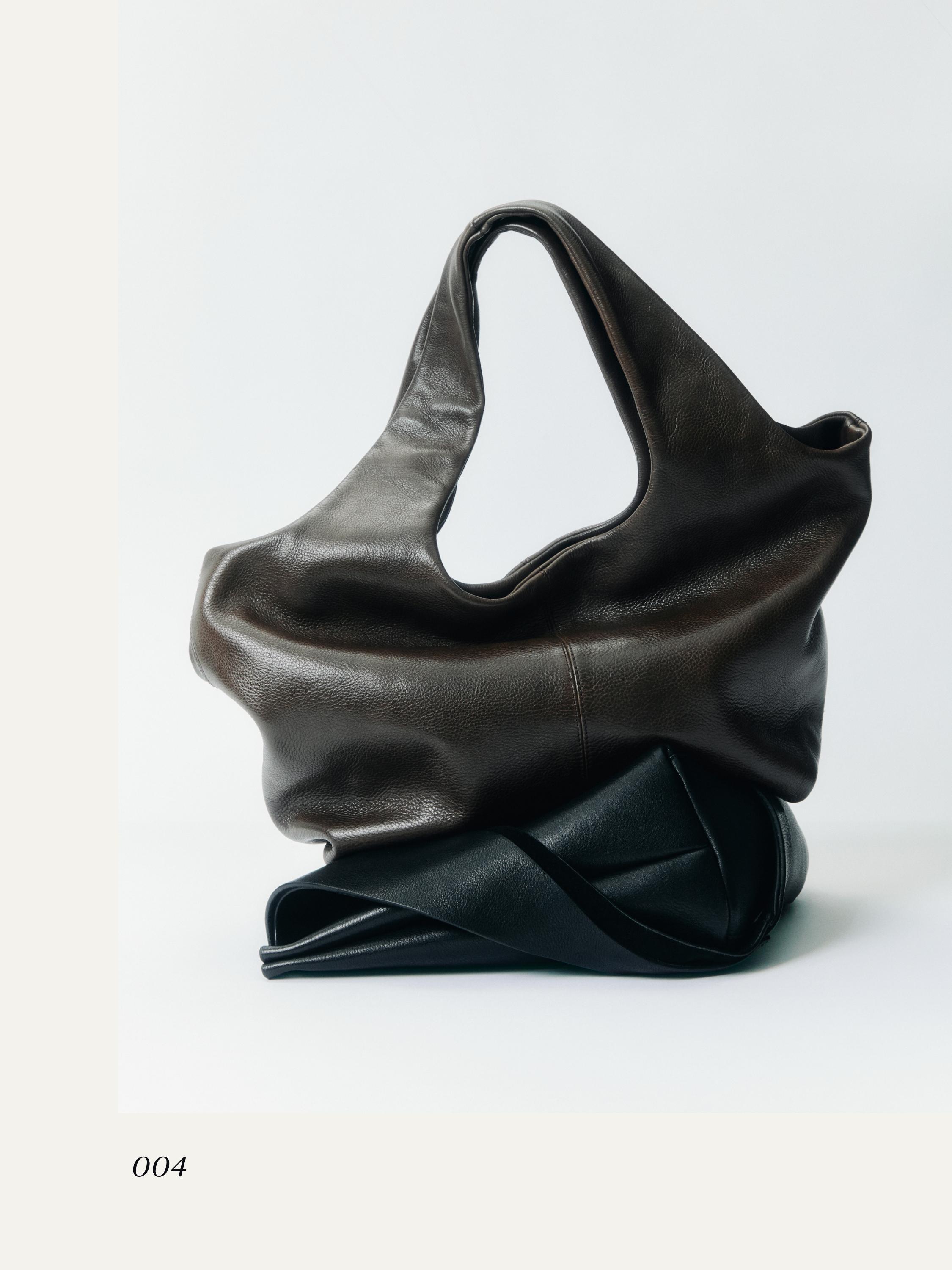 Medium nappa leather bag — BROWN