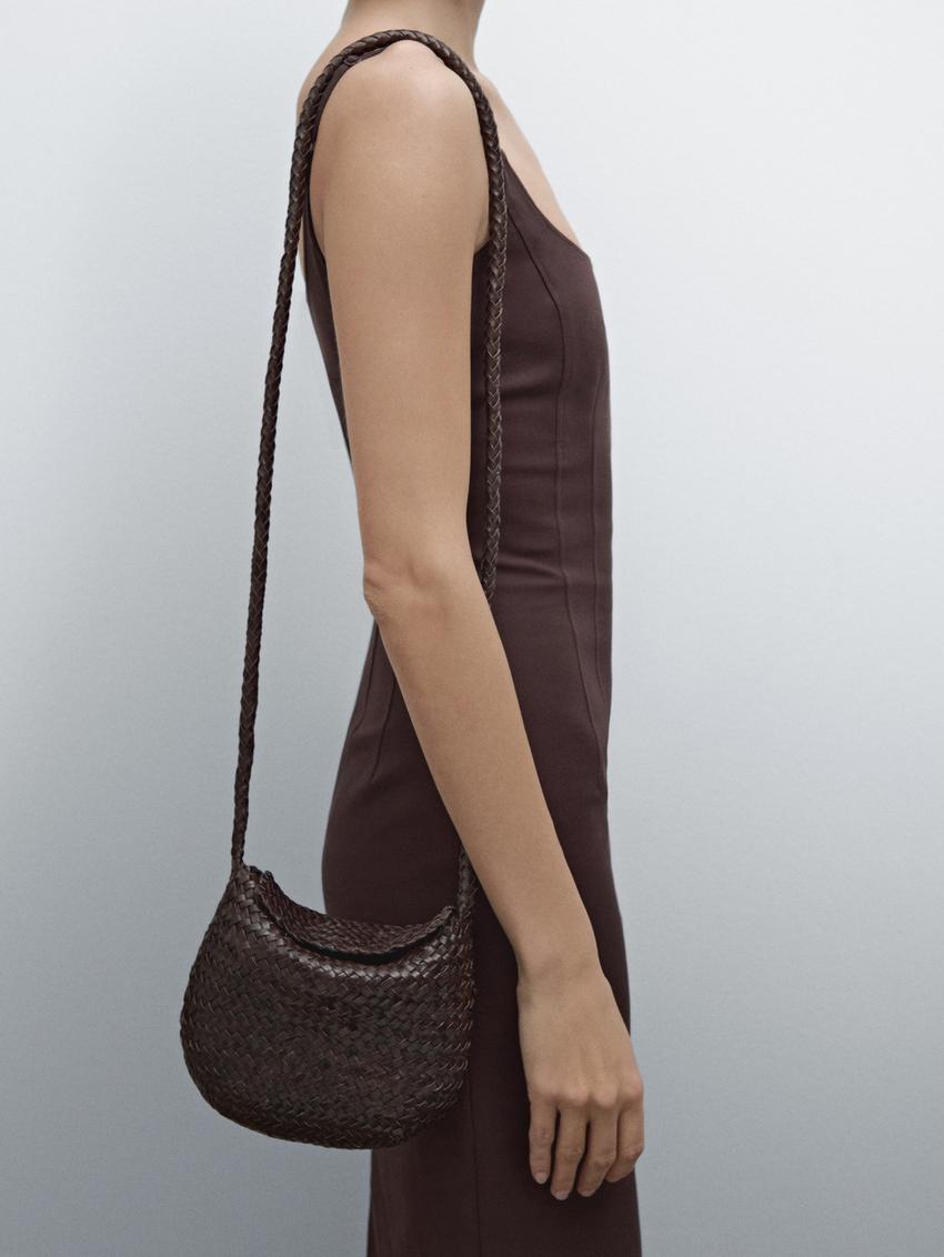 KANSAS - Medium Braided Crossbody Bag