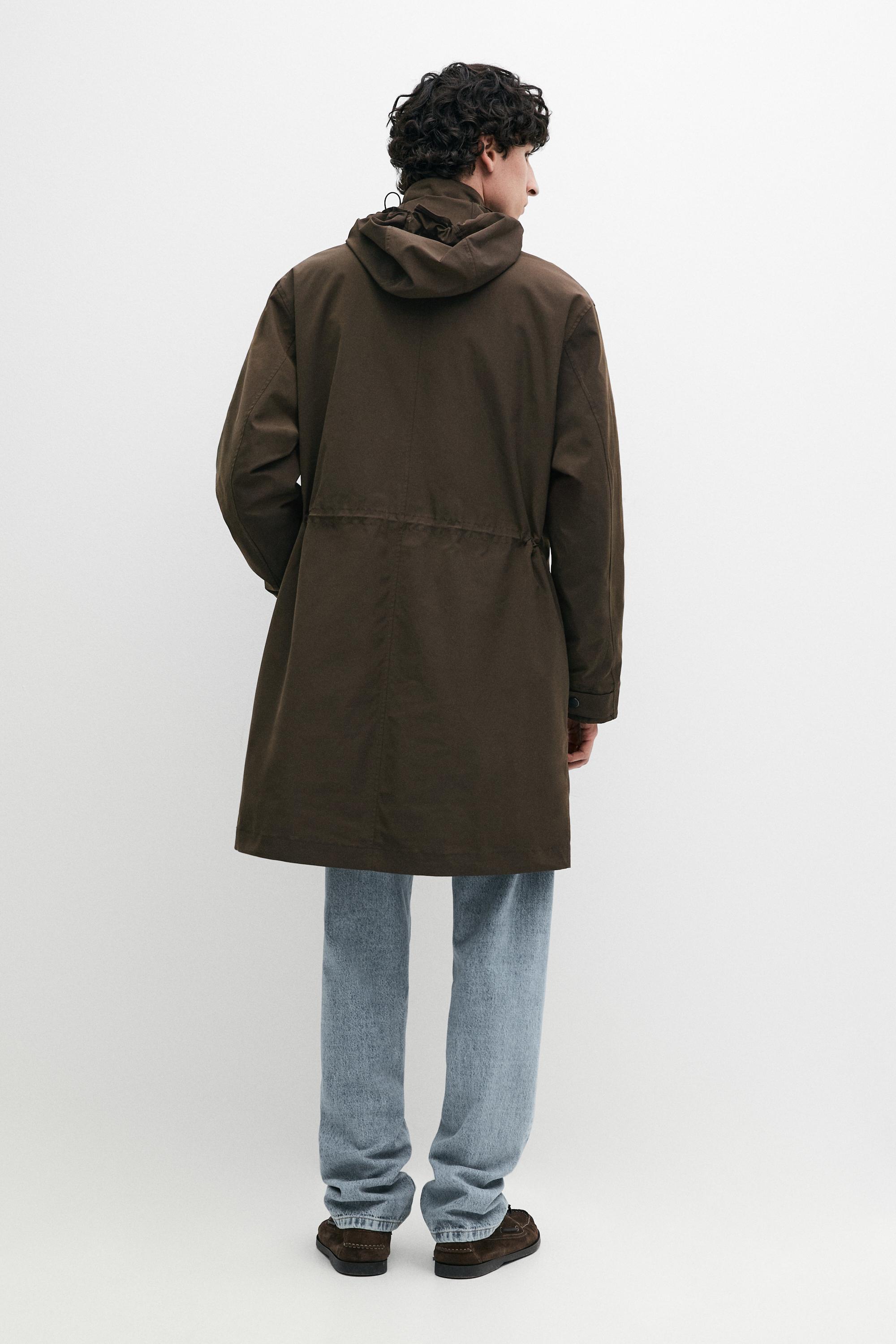 Long technical parka with detachable interior — CAREY