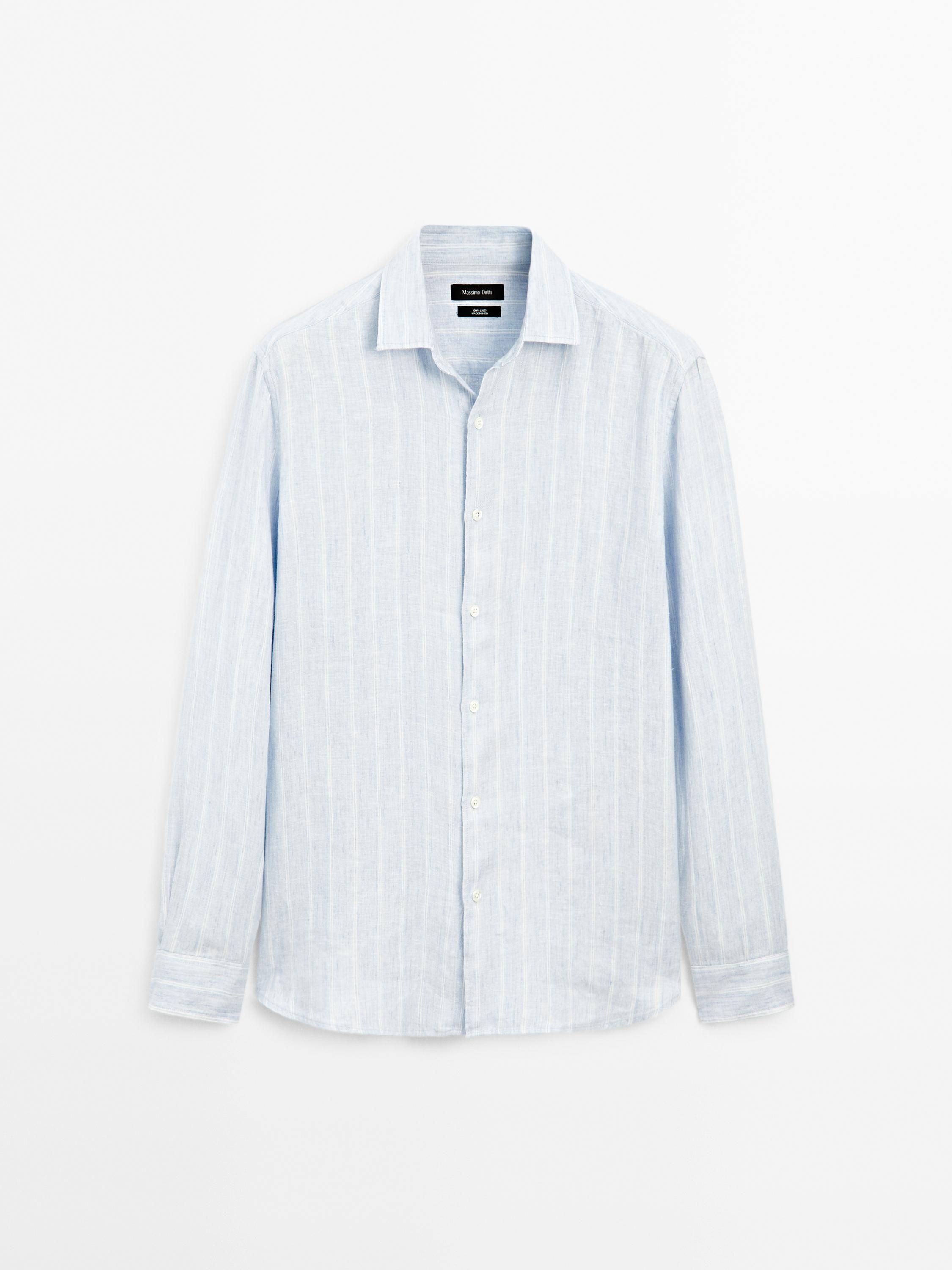 Regular fit double stripe shirt
