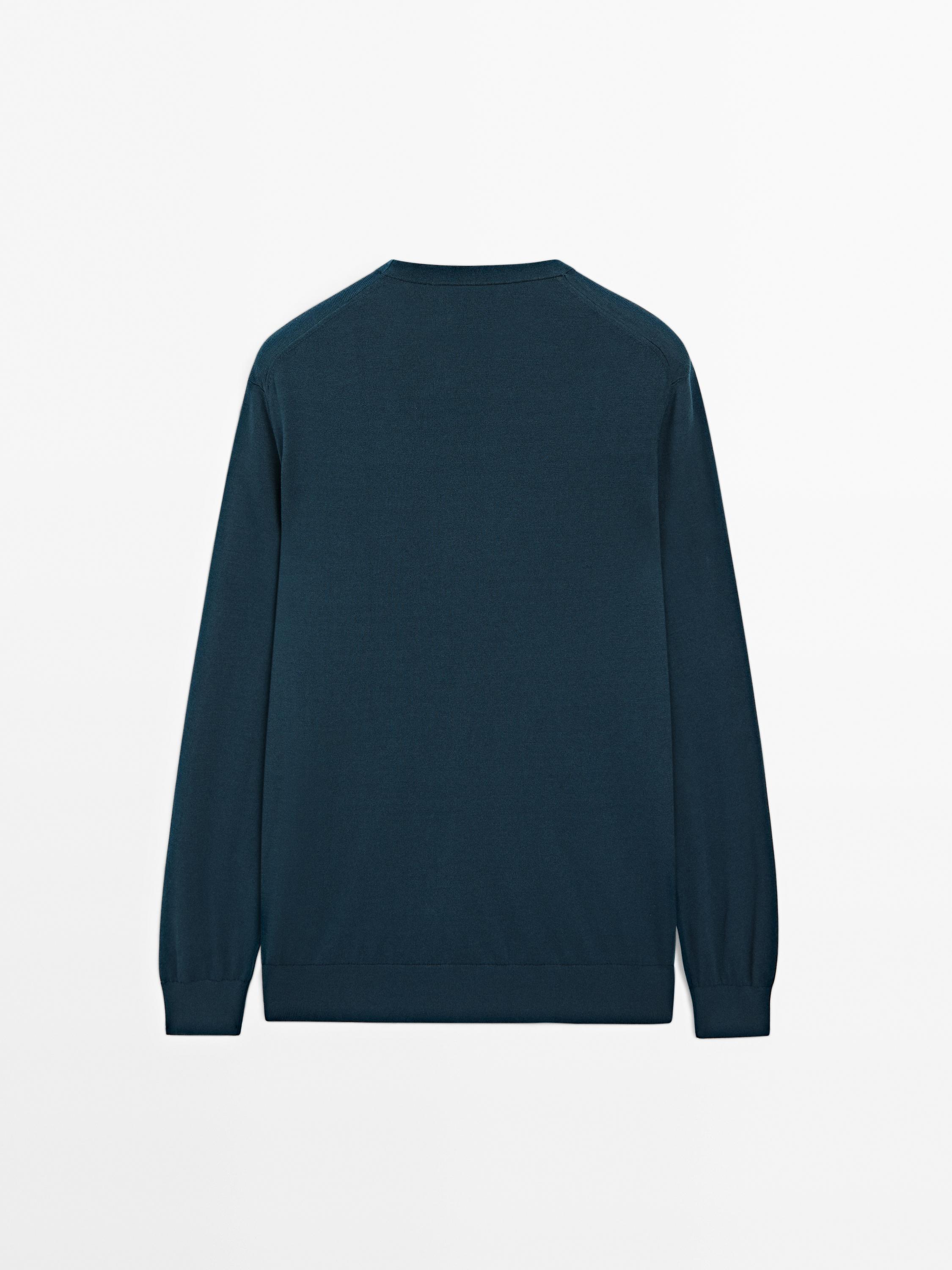 Cotton and silk blend sweater