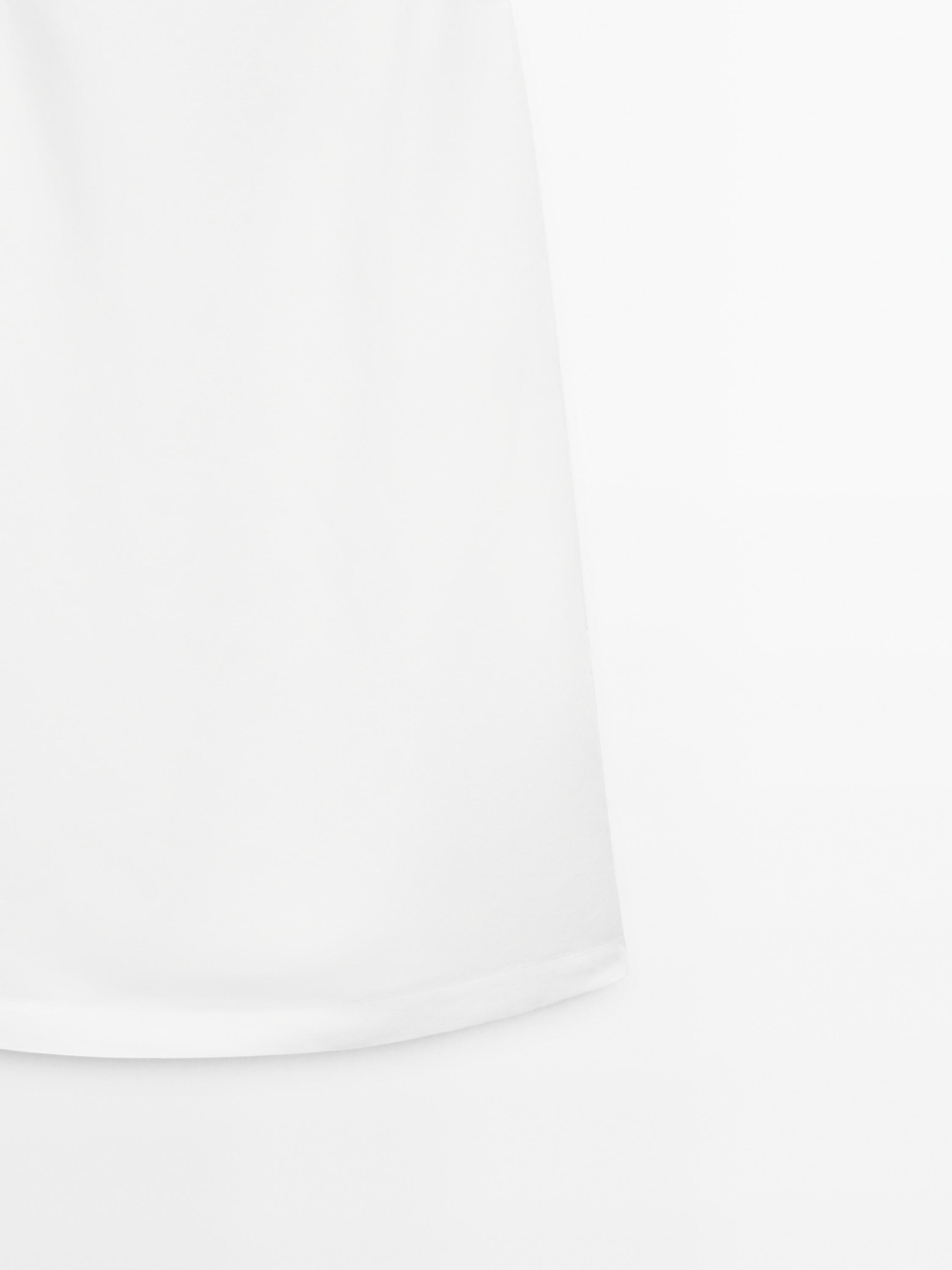 Flowing linen blend mini dress