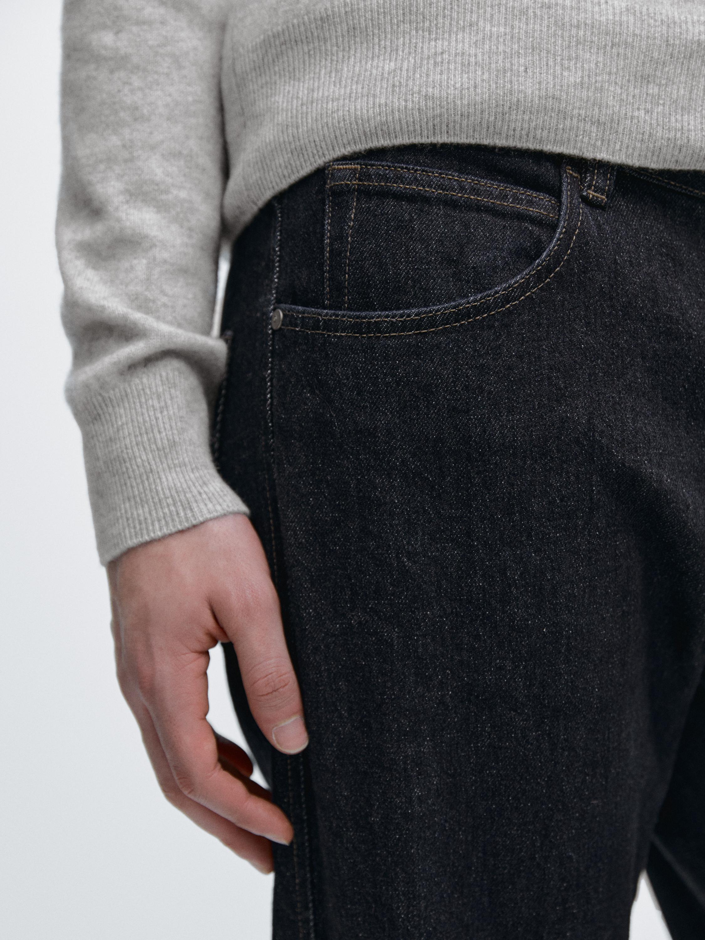 Tapered fit jeans — NAVY BLUE