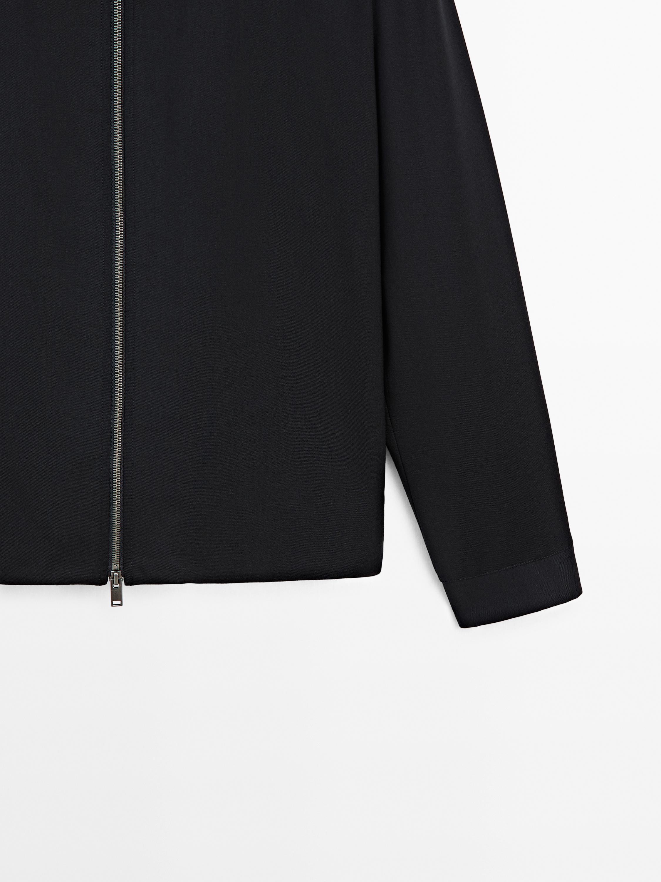 Wool blend jacket