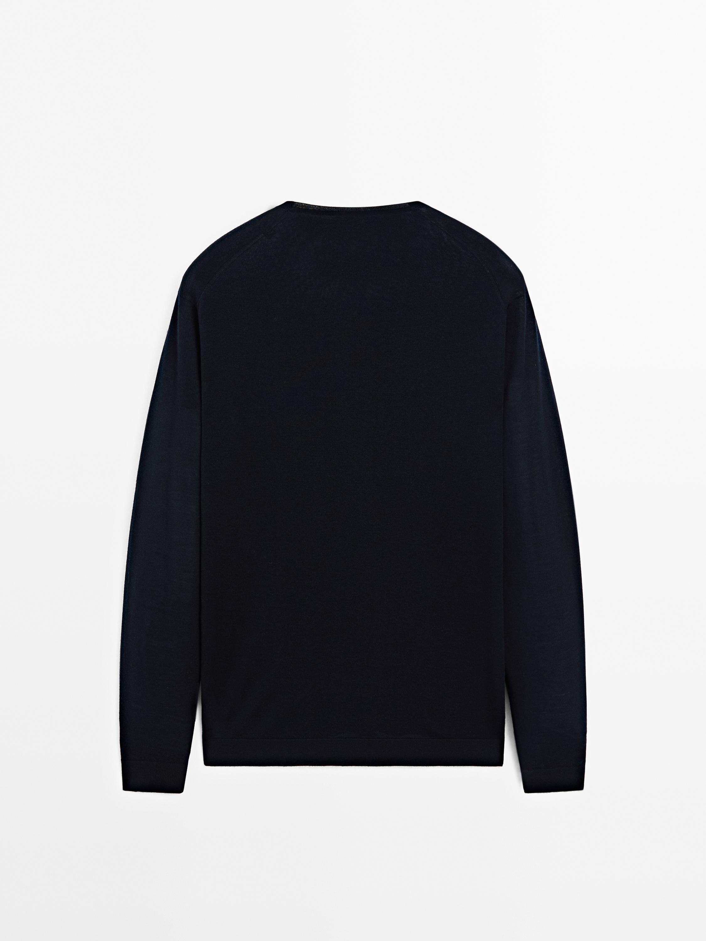 100% merino wool knit sweater
