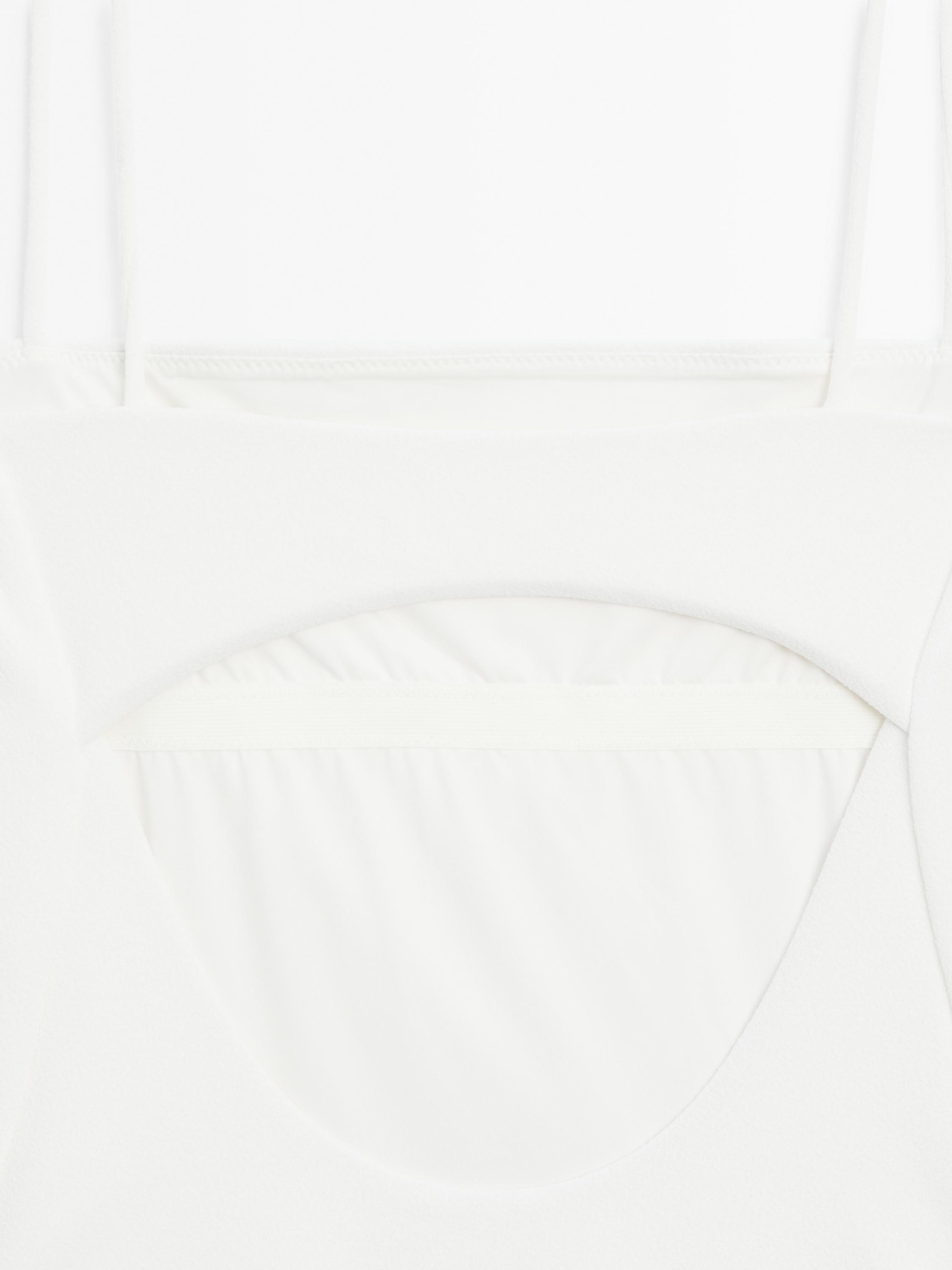 Bandeau swimsuit with back detail