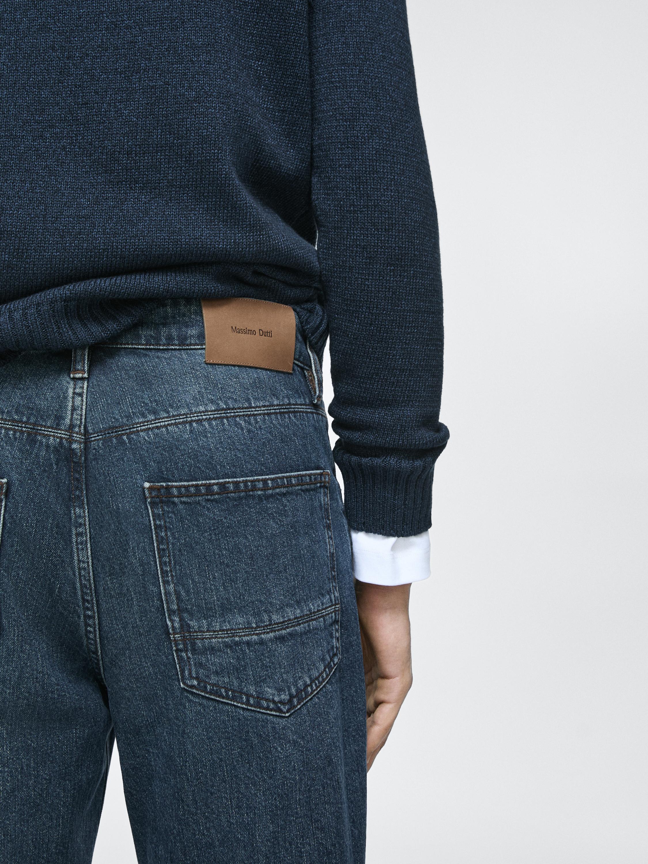 Tapered fit jeans — DARK BLUE