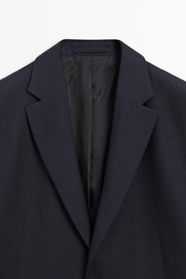 100% cashmere tailored fit blazer — NAVY BLUE 9