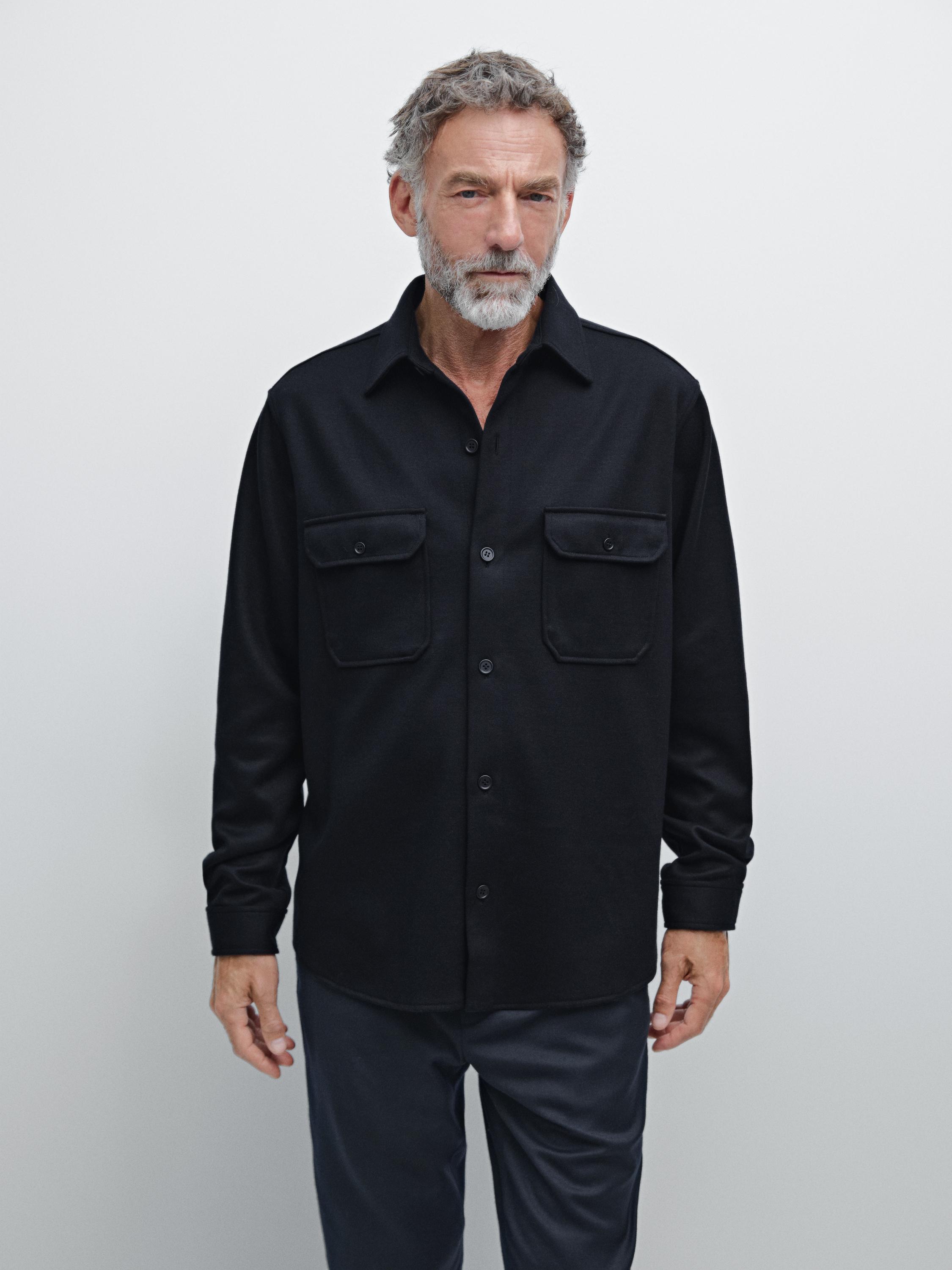 Overshirt with chest pockets