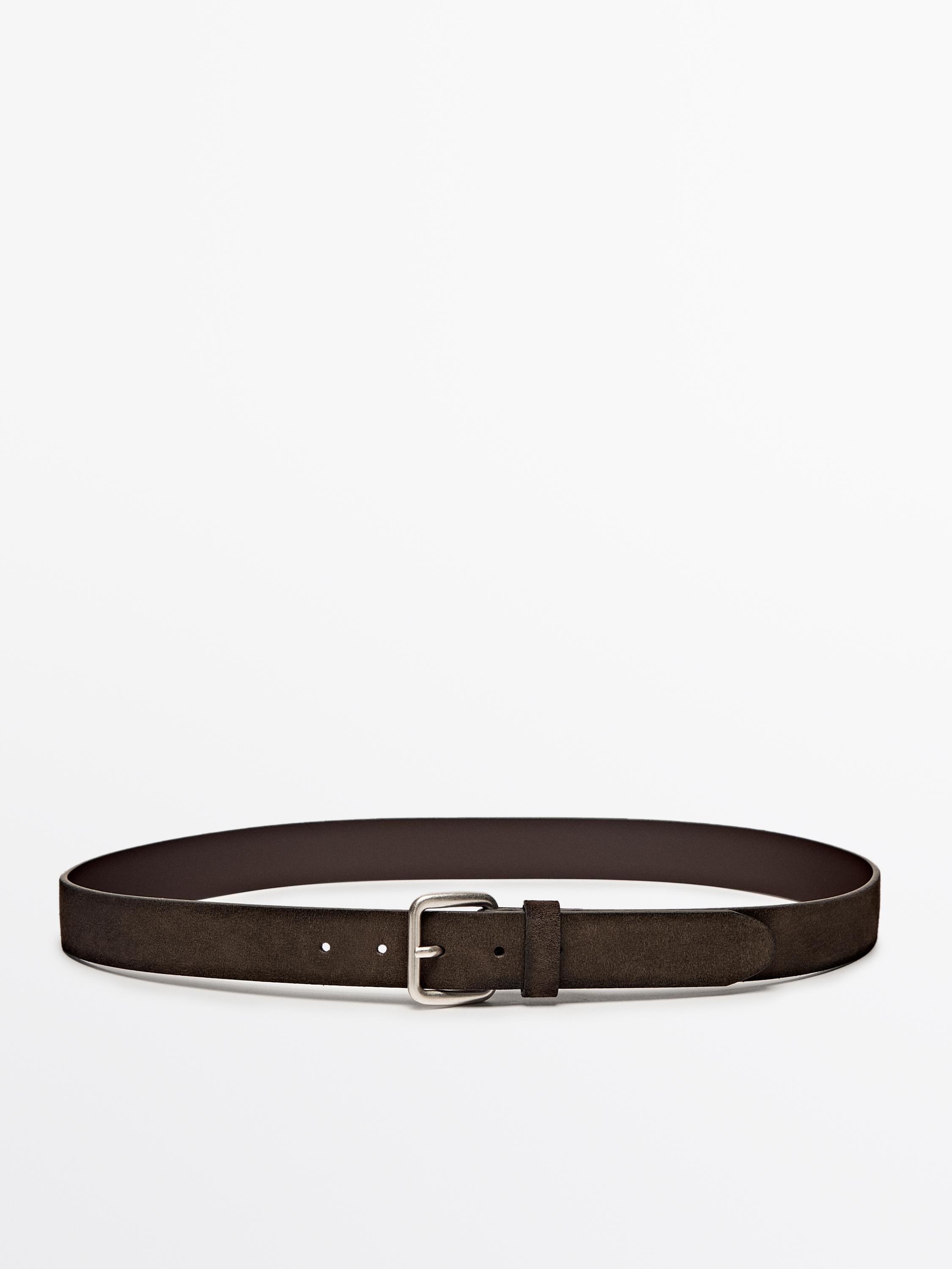 Ceinture en cuir et croûte de cuir