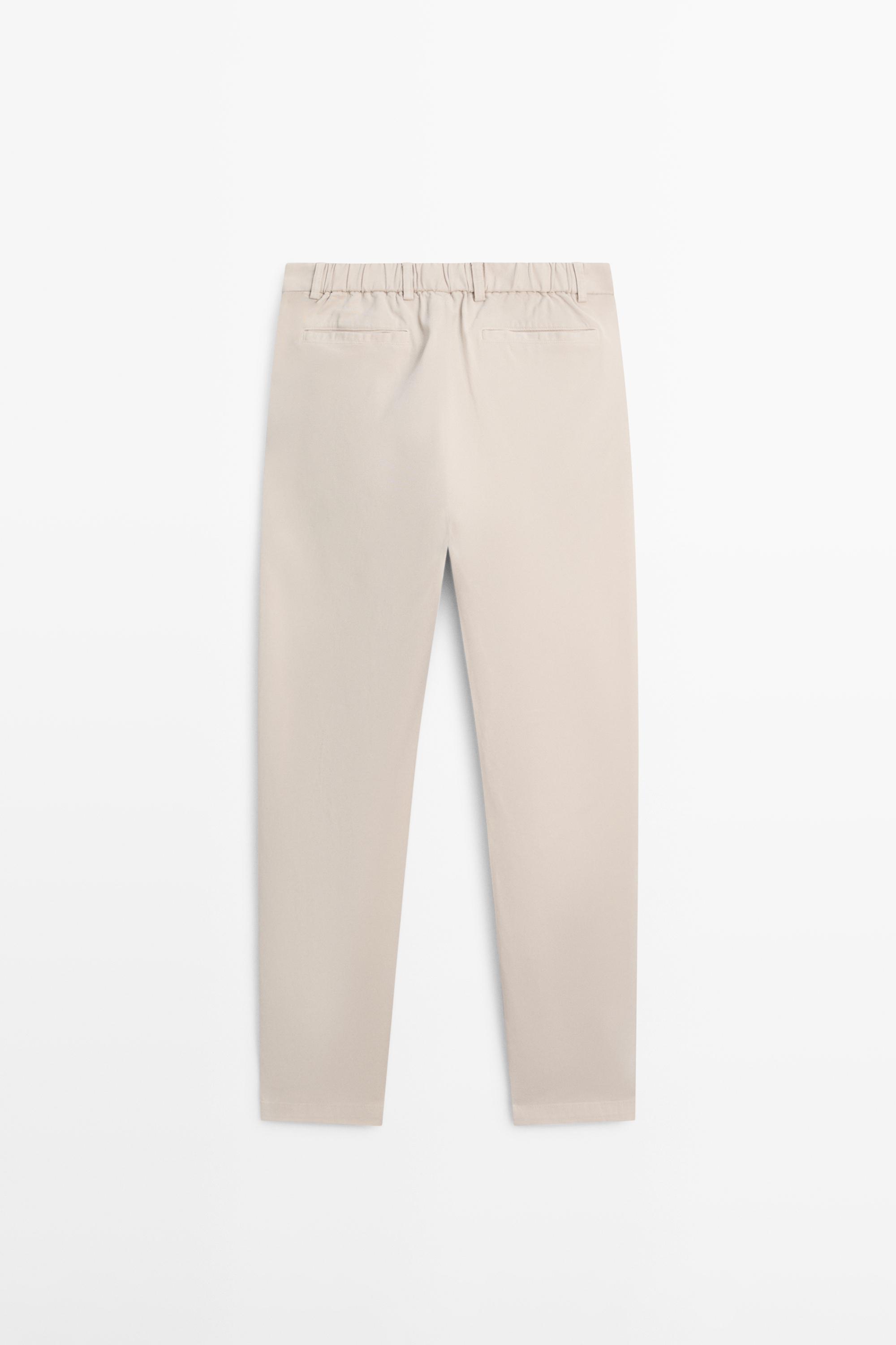Jogger fit trousers — BEIGE