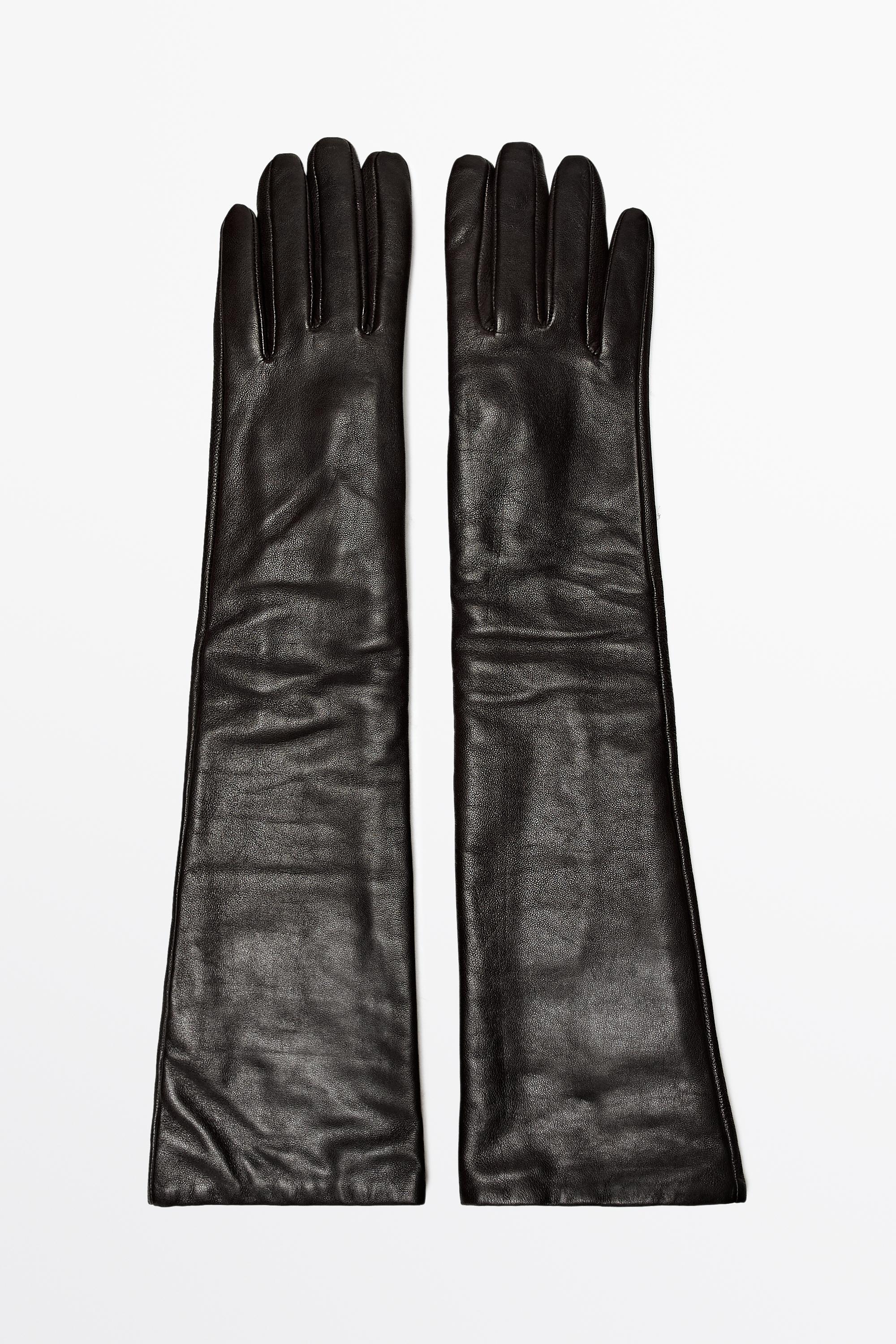 Guantes largos piel napa