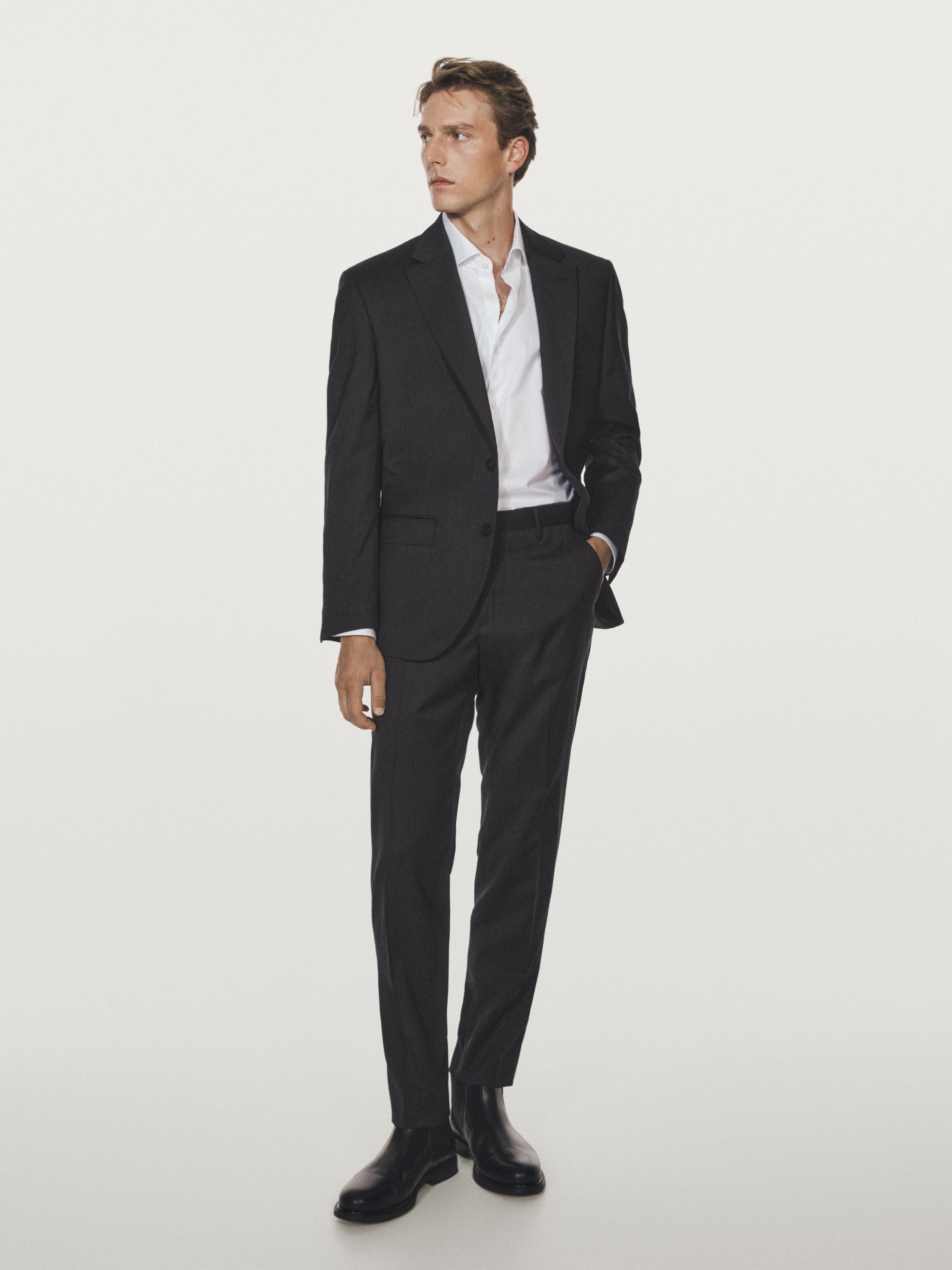 100% wool suit blazer