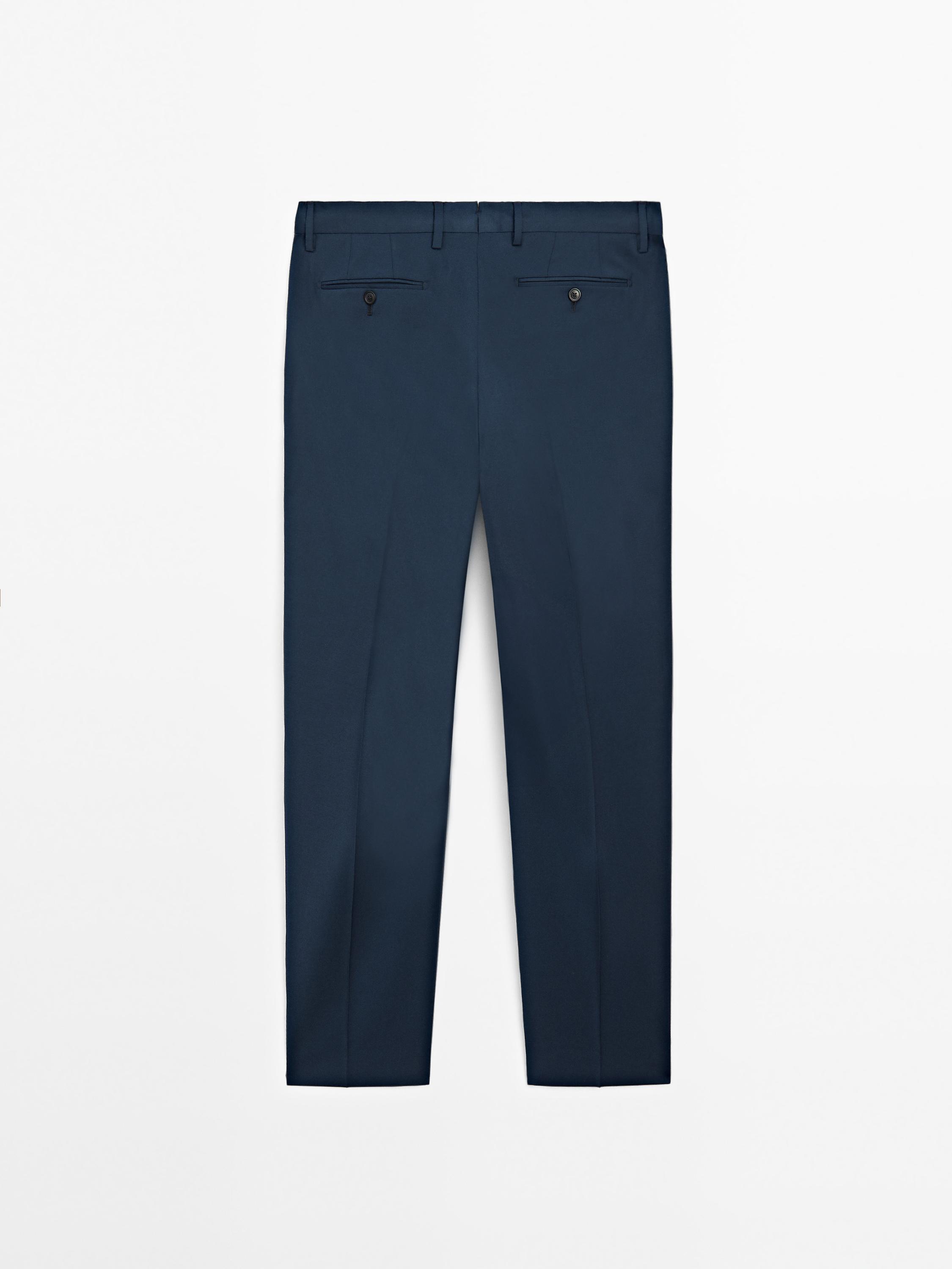 100% wool suit trousers
