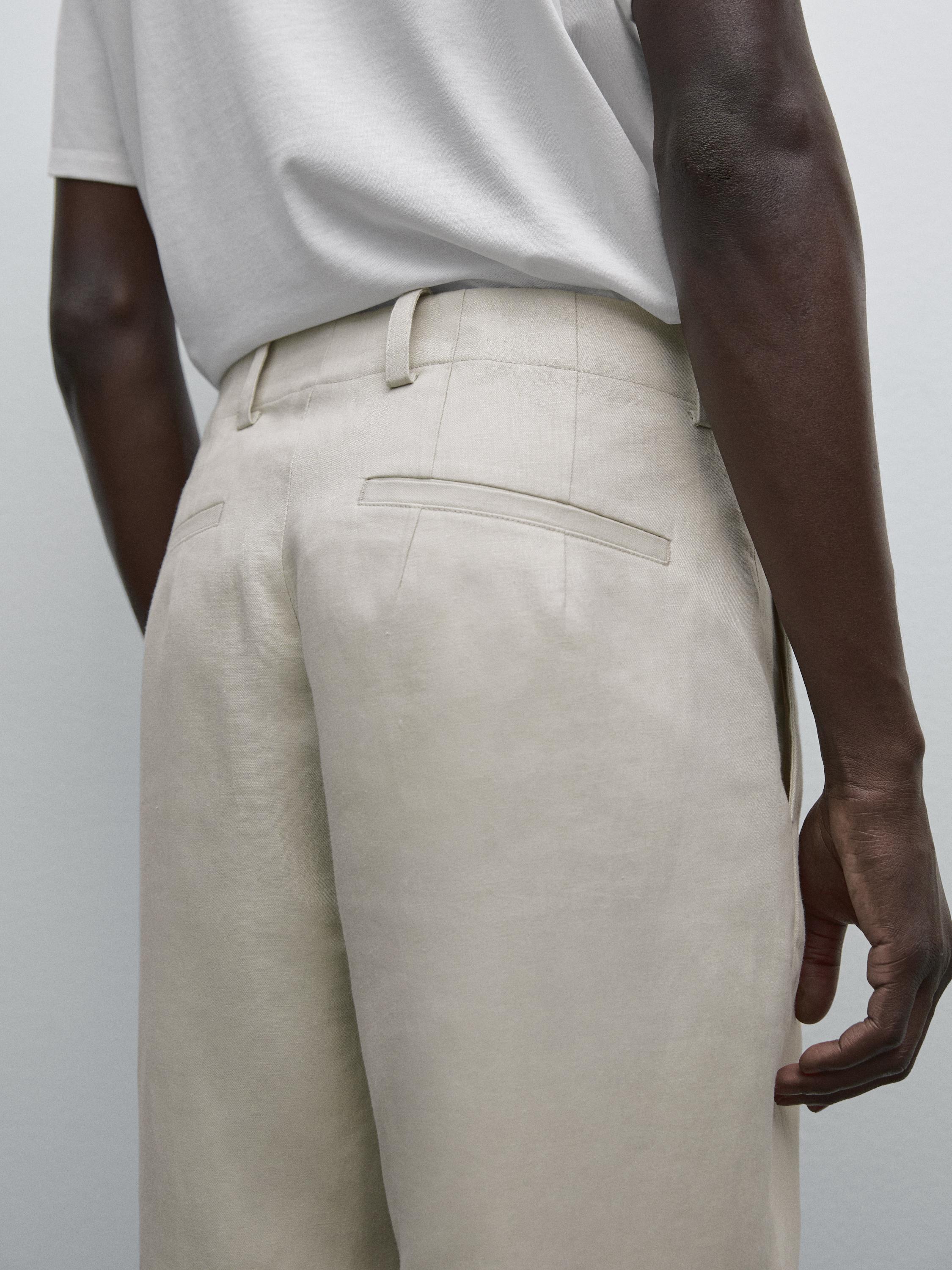 Pantaloni 100% lino
