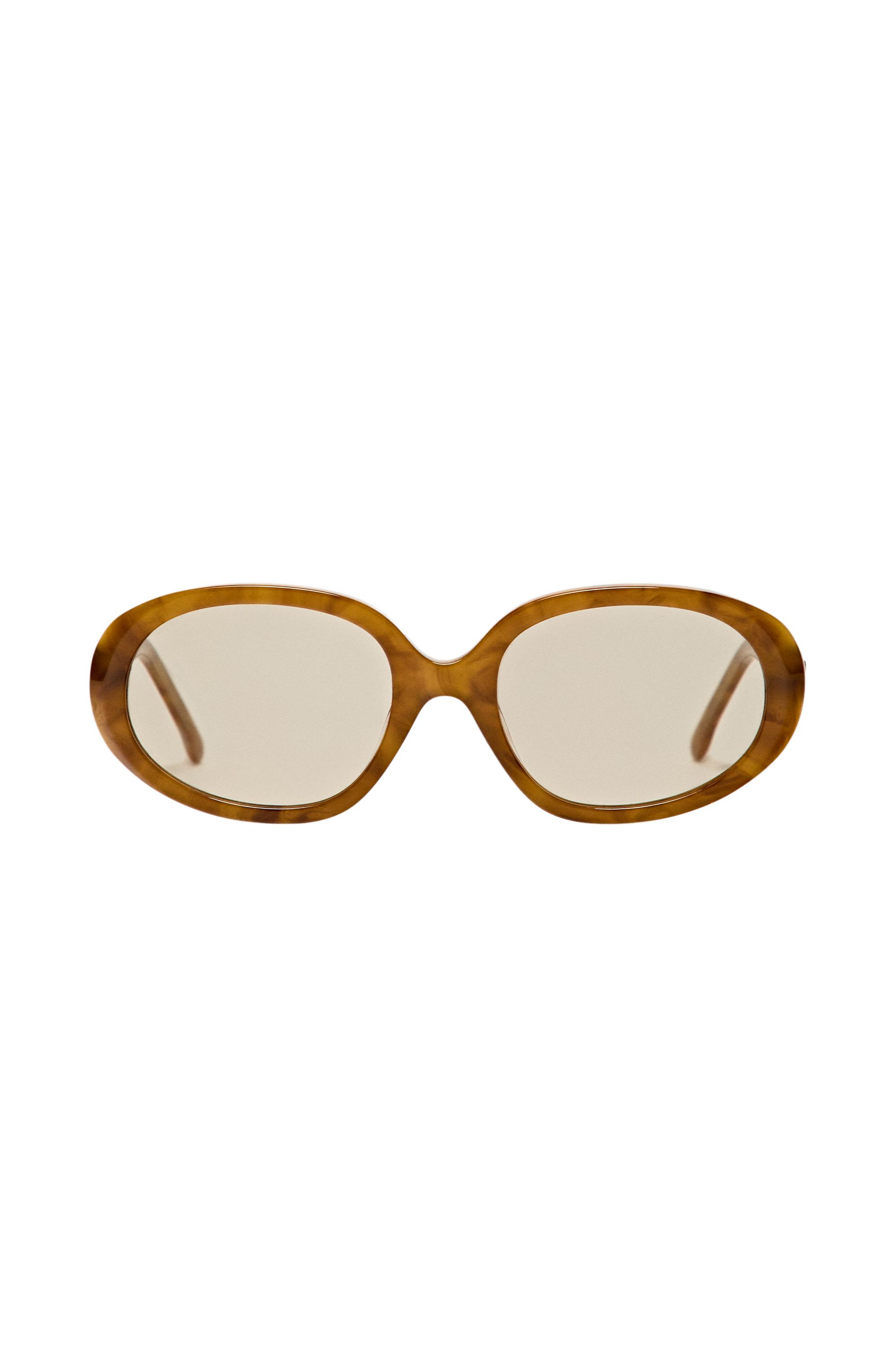 Oval sunglasses — Caramel