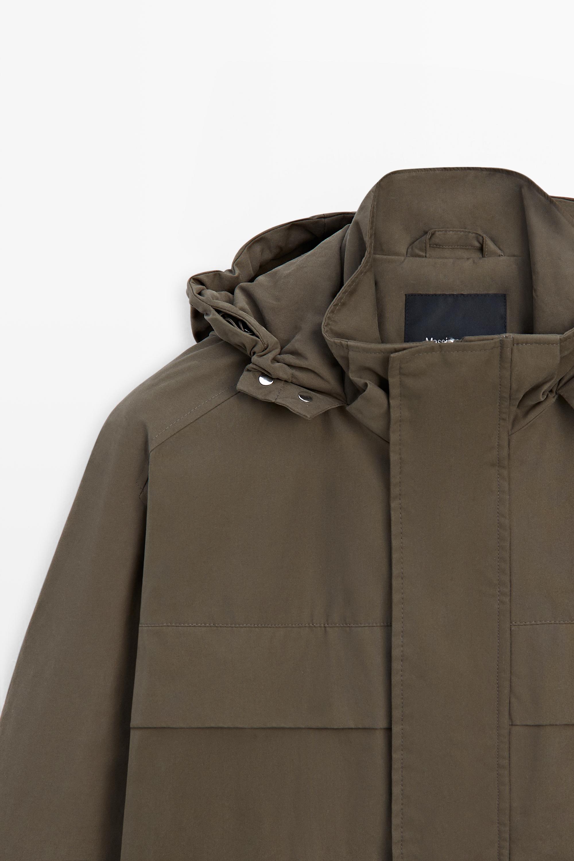 Massimo Dutti Kapüşonlu kısa şişme parka görsel 3